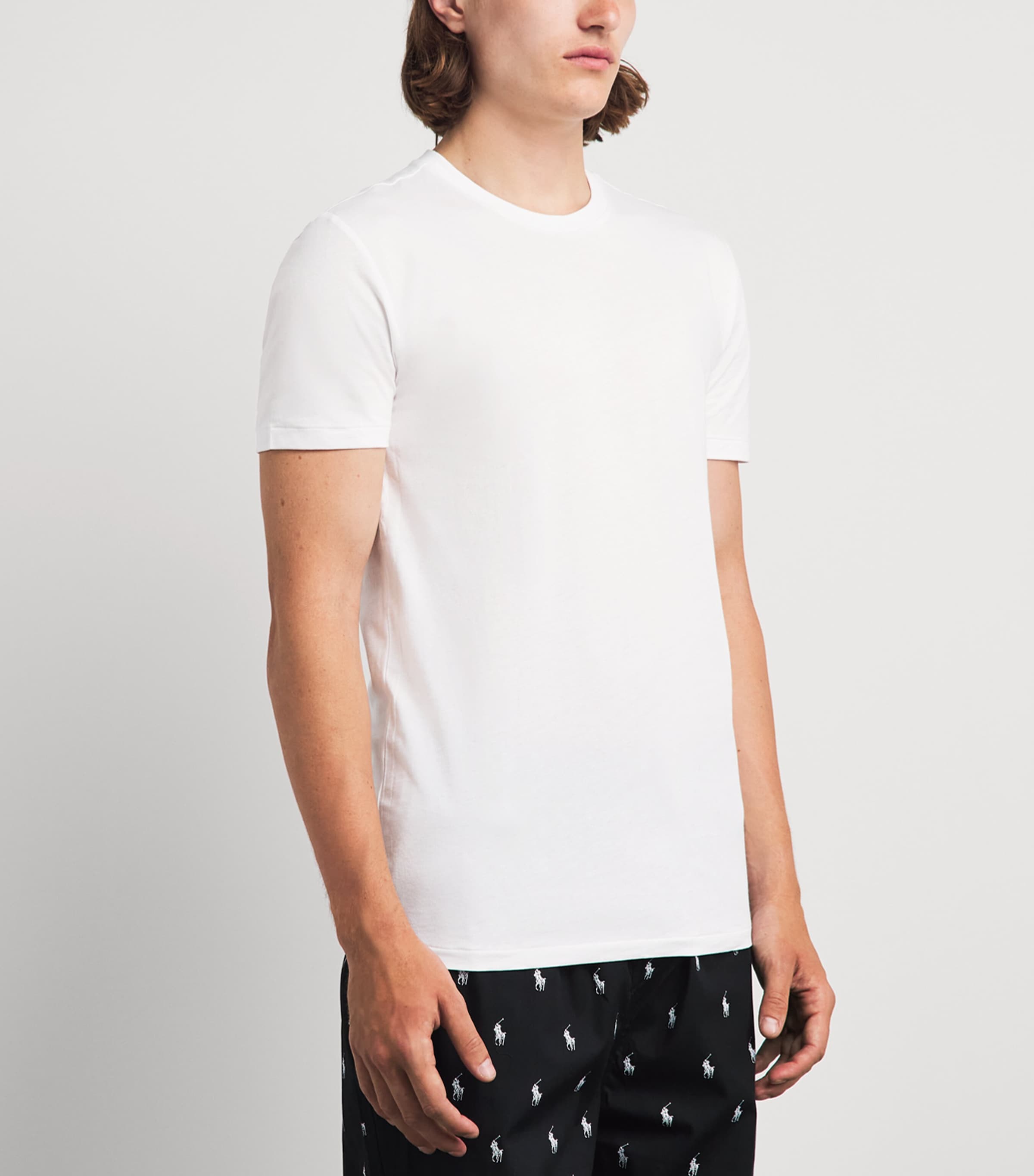 Polo Ralph Lauren Mens Cotton Classic T-Shirts (Set of 3) Nv/brcl Htr/wht Image 4