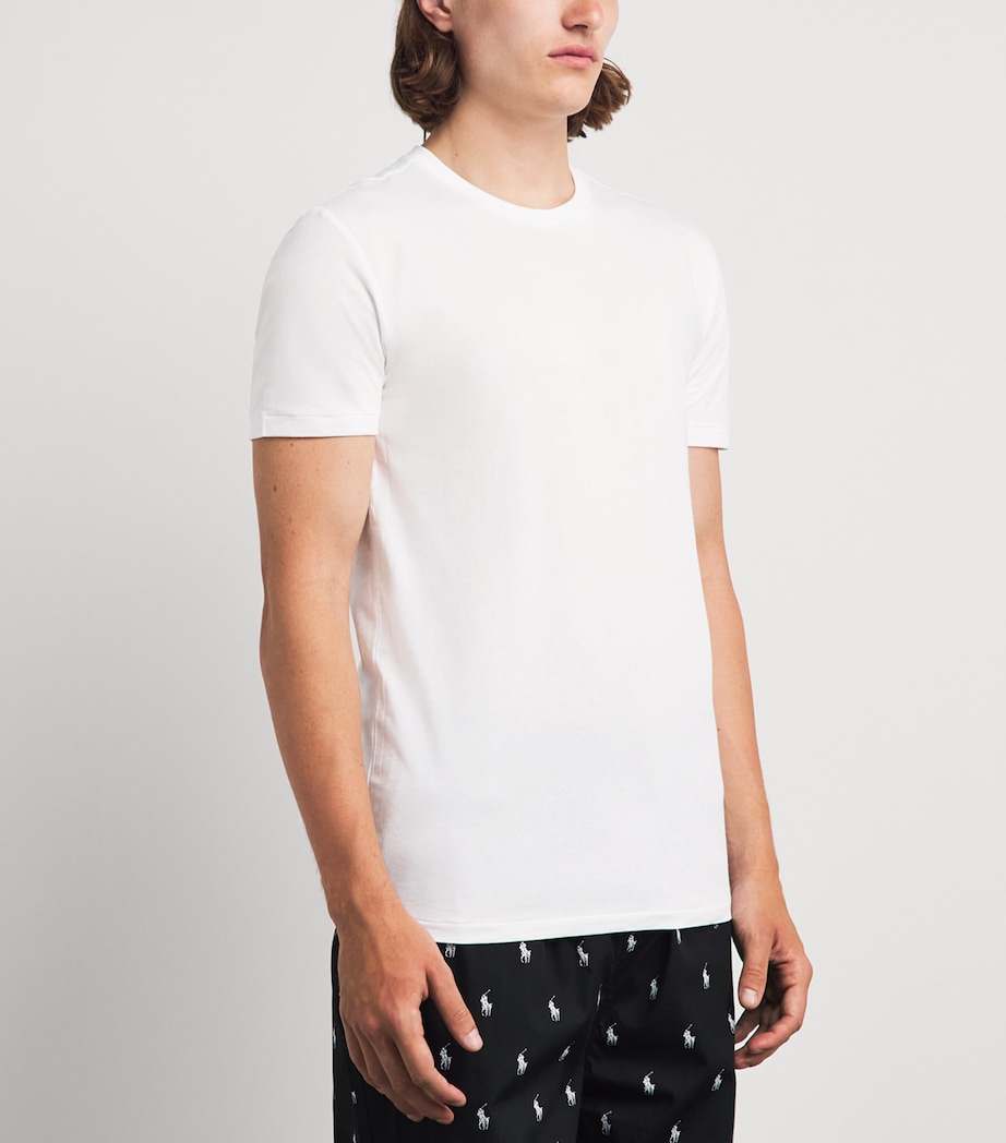 Polo Ralph Lauren Mens Cotton Classic T-Shirts (Set of 3) Nv/brcl Htr/wht Image 4