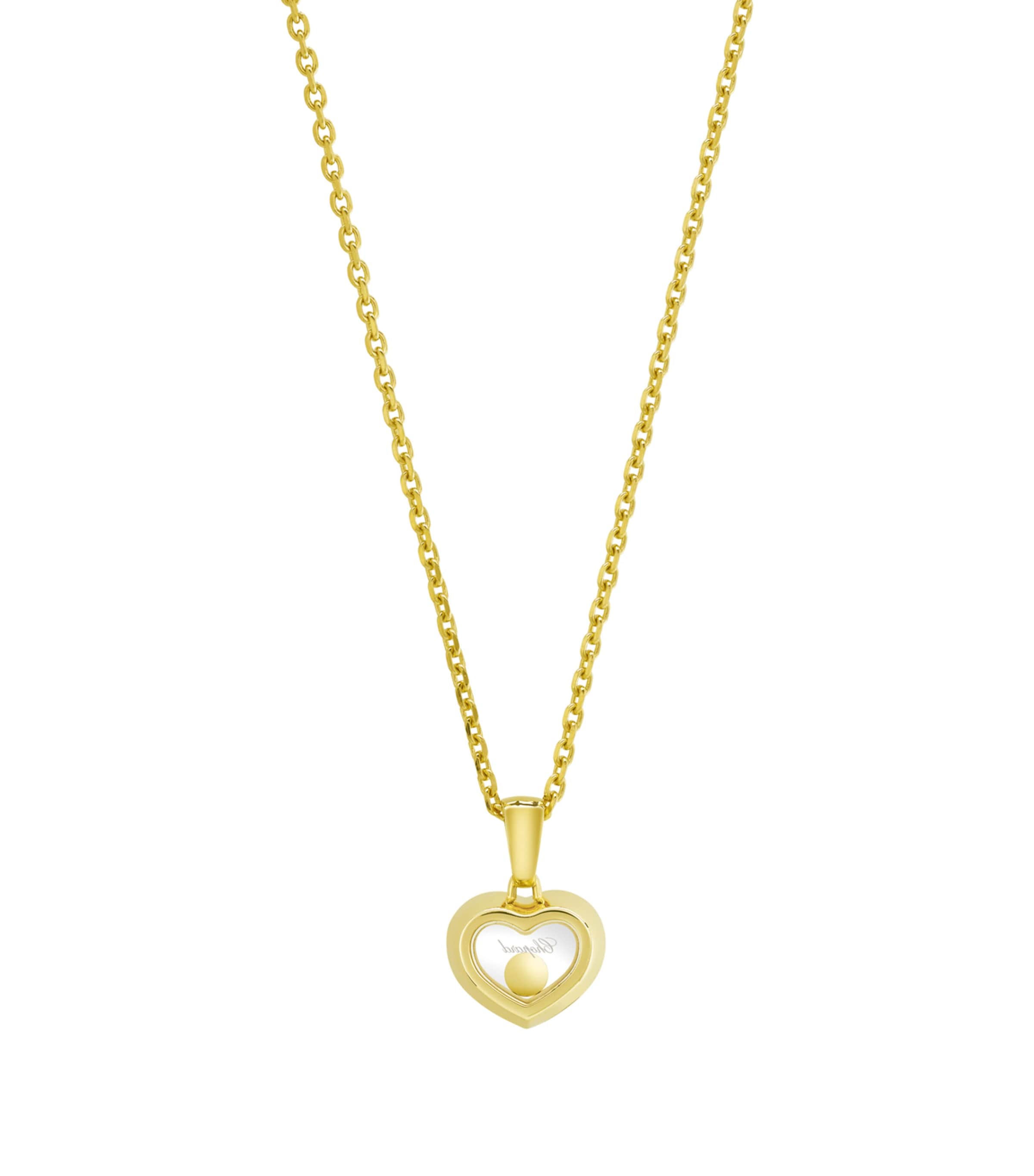 Yellow Gold and Diamond Happy Diamonds Icons Pendant Necklace 18K YELLOW GOLD Image 3