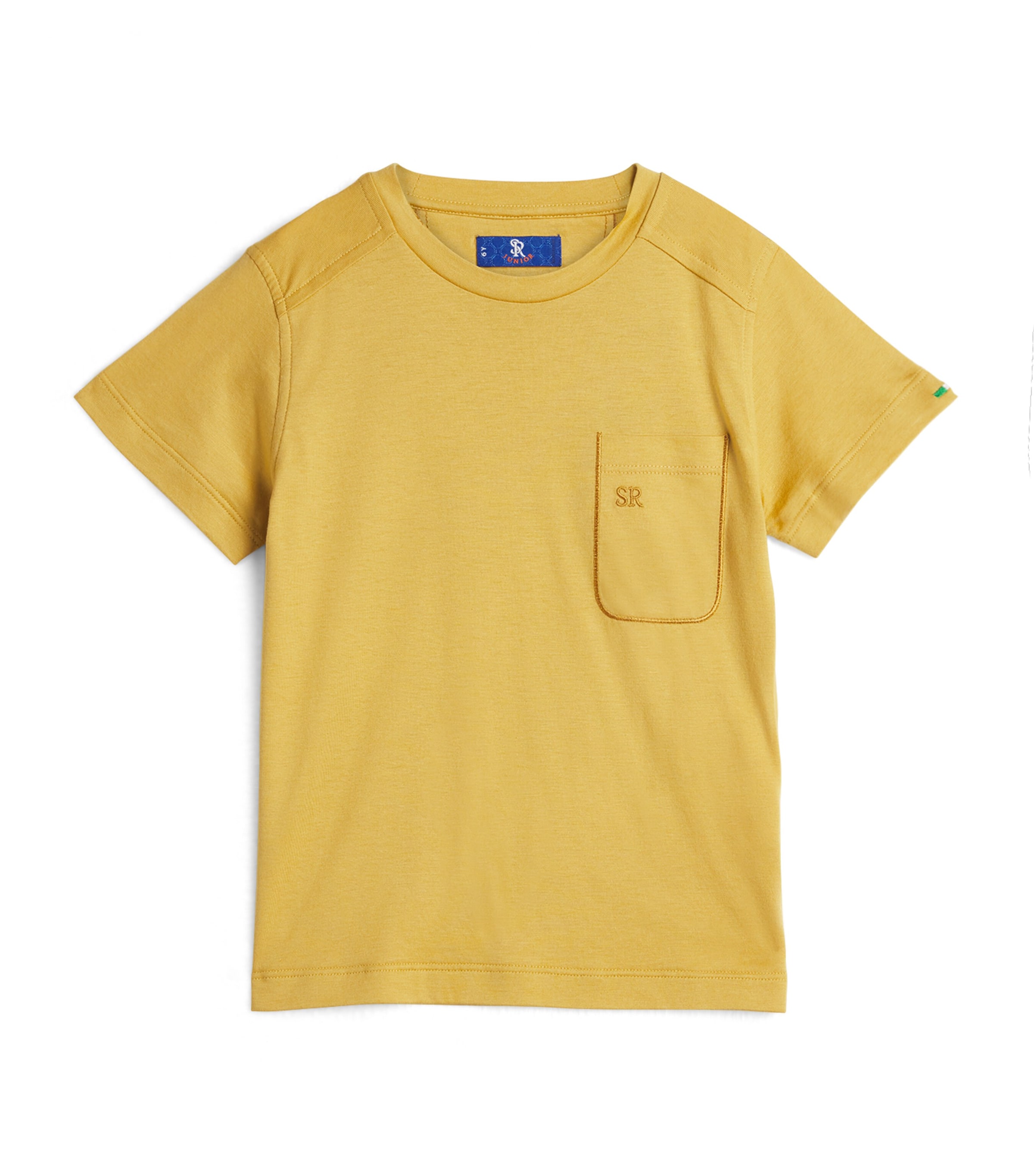 Stefano Ricci Kids Cotton-Blend Pocket T-Shirt (4-16 Years) C. Yellow Image 1