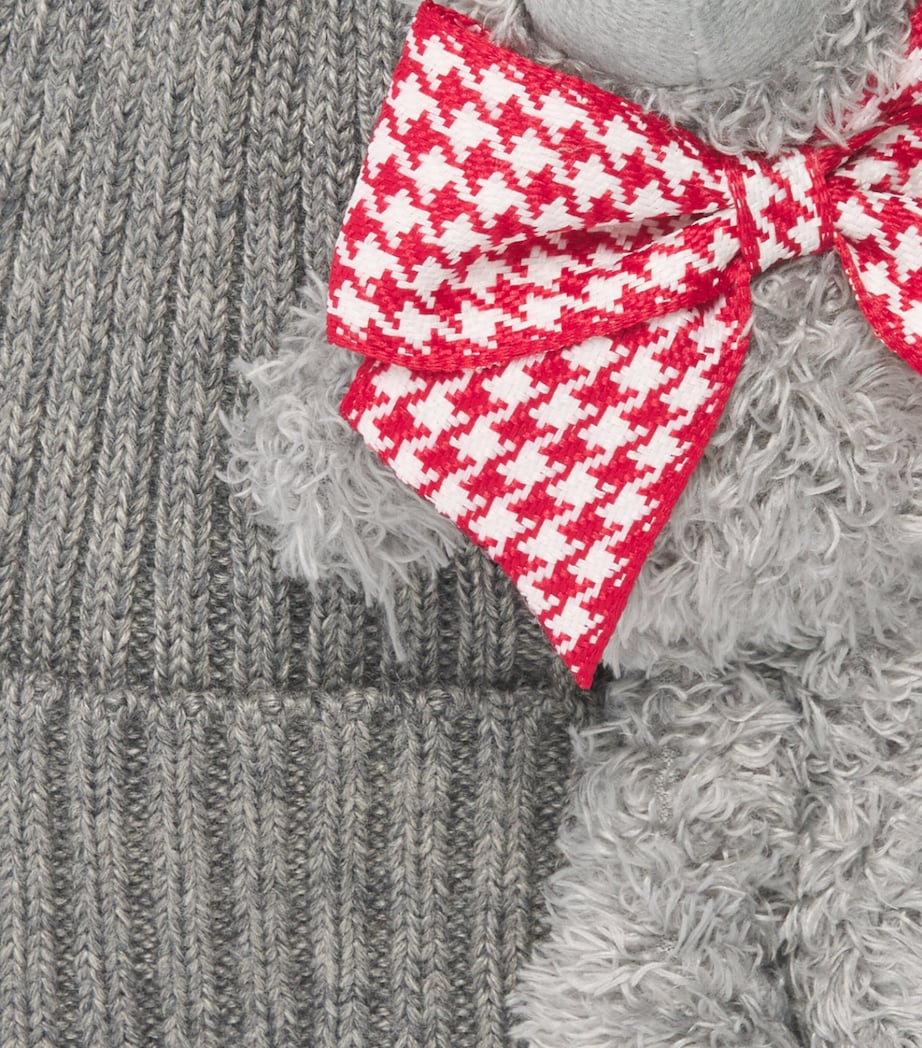 Monnalisa Wool-Blend Teddy Hat Grigio Medio Image 3