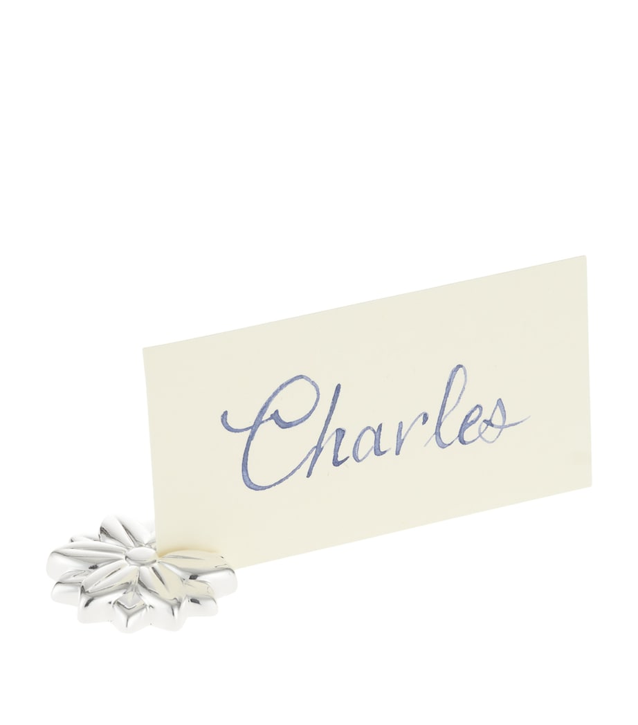 Christofle Set of 2 Silver-Plated Placecard Holders Silver Image 1