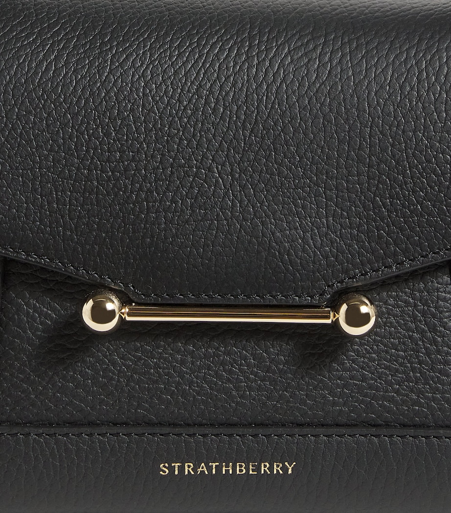 Nano Leather Mosaic Top-Handle Bag BLACK Image 6