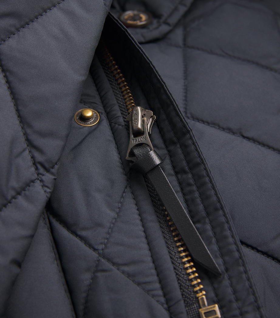 Water-Repellent Quilted Beaton Jacket BLACK Image 5