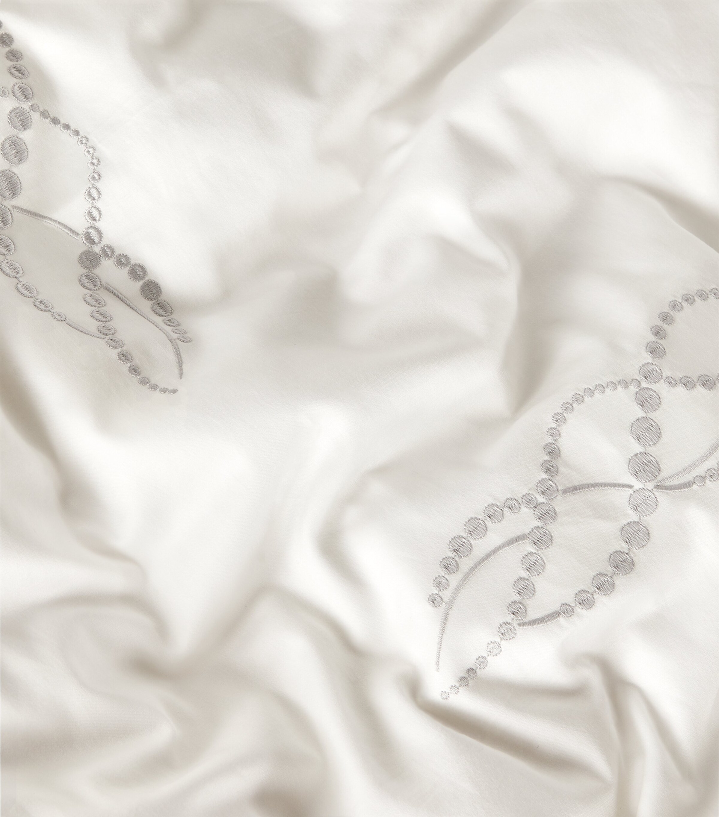 Pearls Super King Flat Sheet (270cm x 320cm) BN57  MILKROCK Image 7