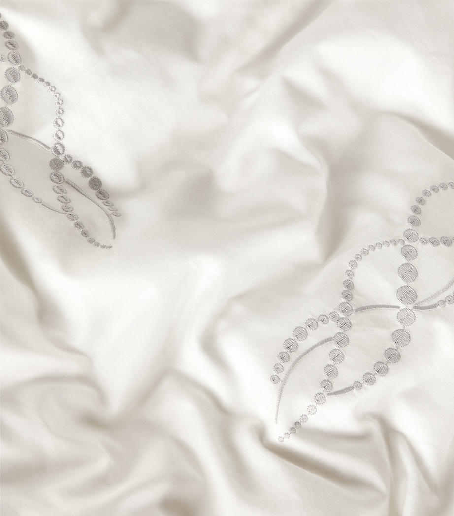 Pearls Super King Flat Sheet (270cm x 320cm) BN57 MILKROCK Image 7