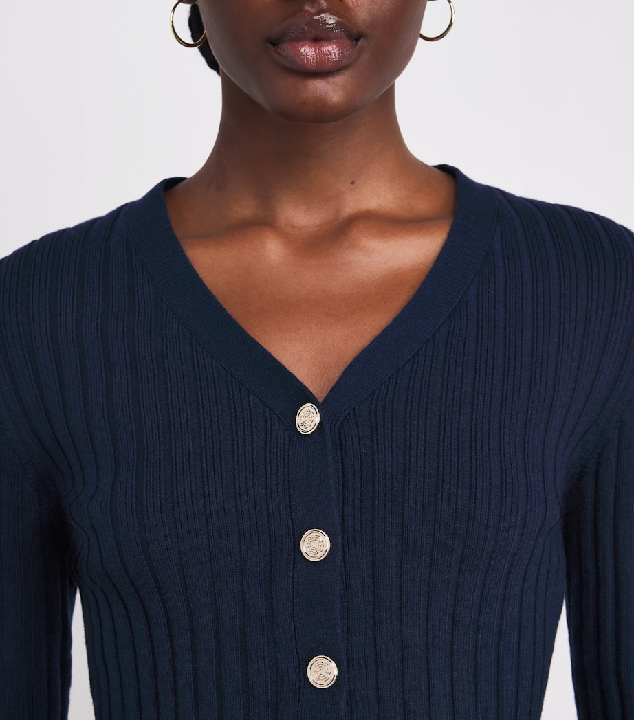 Peplum Cardigan NAVY Image 6