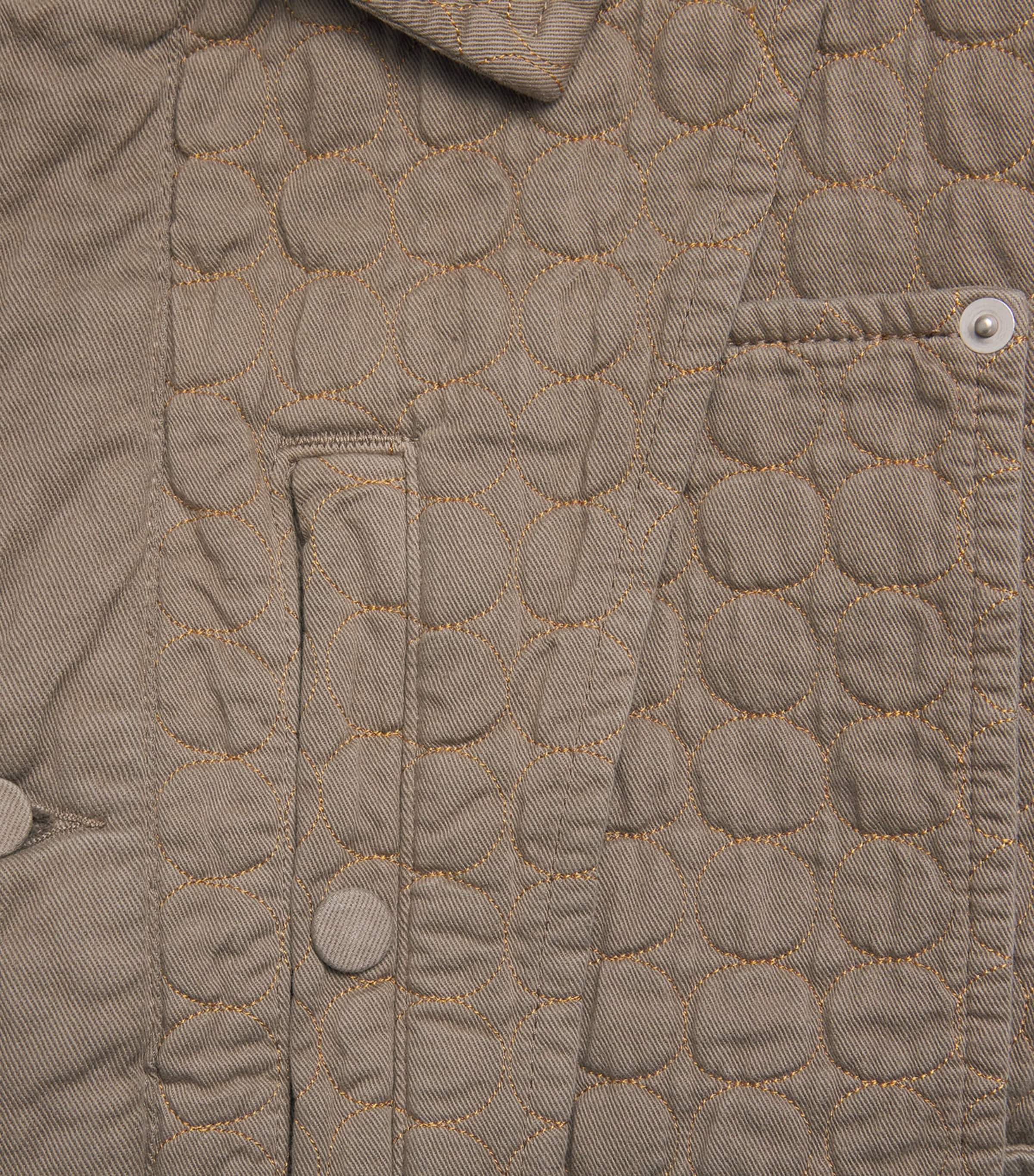 Cotton Quilted Circle Jacket SAND Image 5