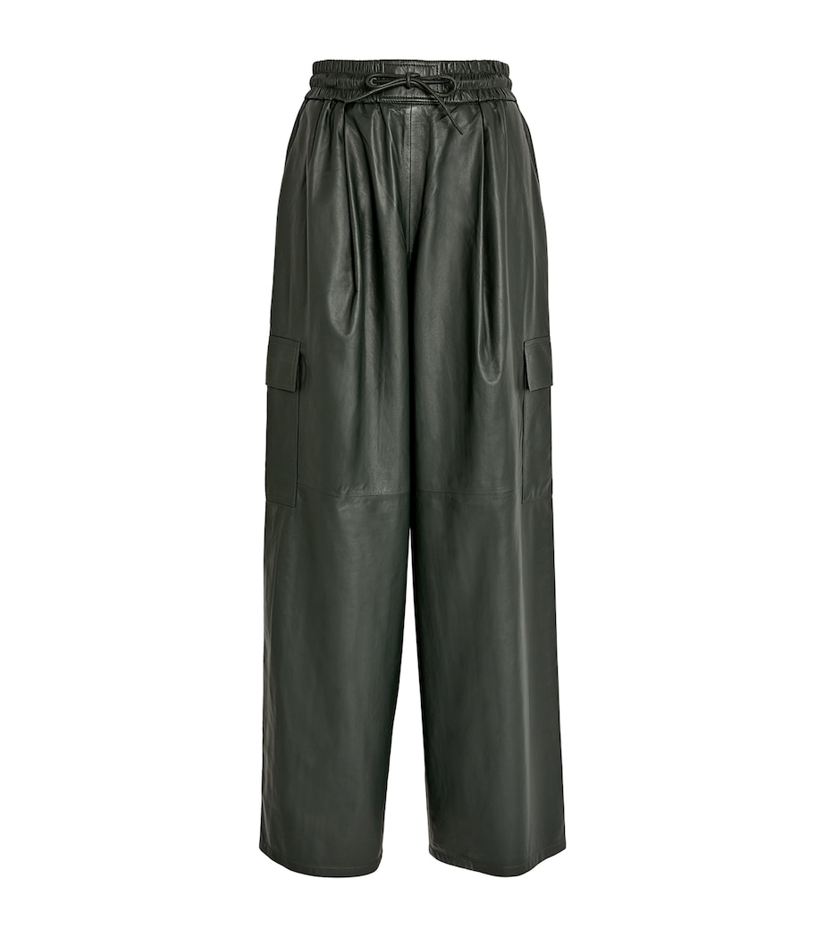 Leather Cargo Trousers A8010 Image 1