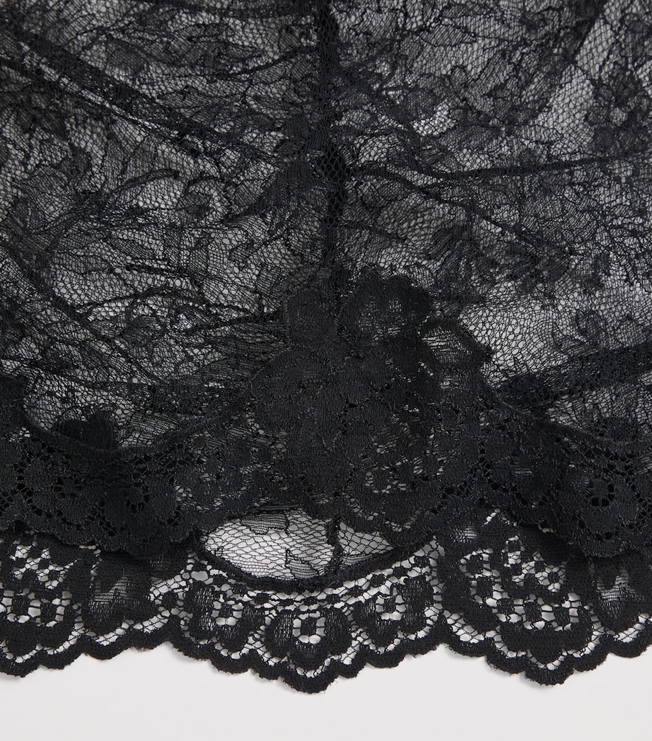 Valentino Womens Lace Ruched Skirt Image 6