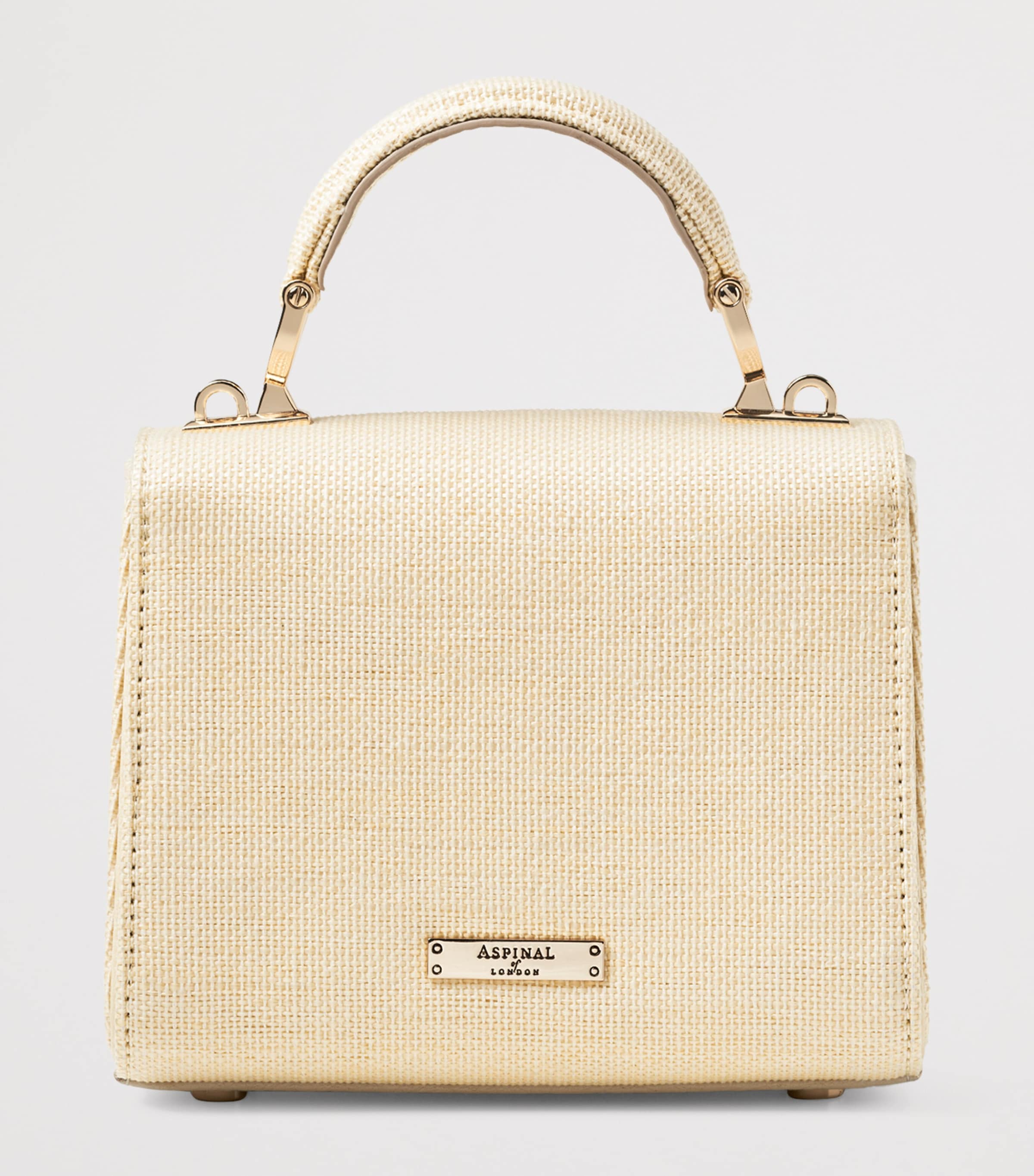 Mini Raffia Floral Embroidery Mayfair Bag MULTI Image 3