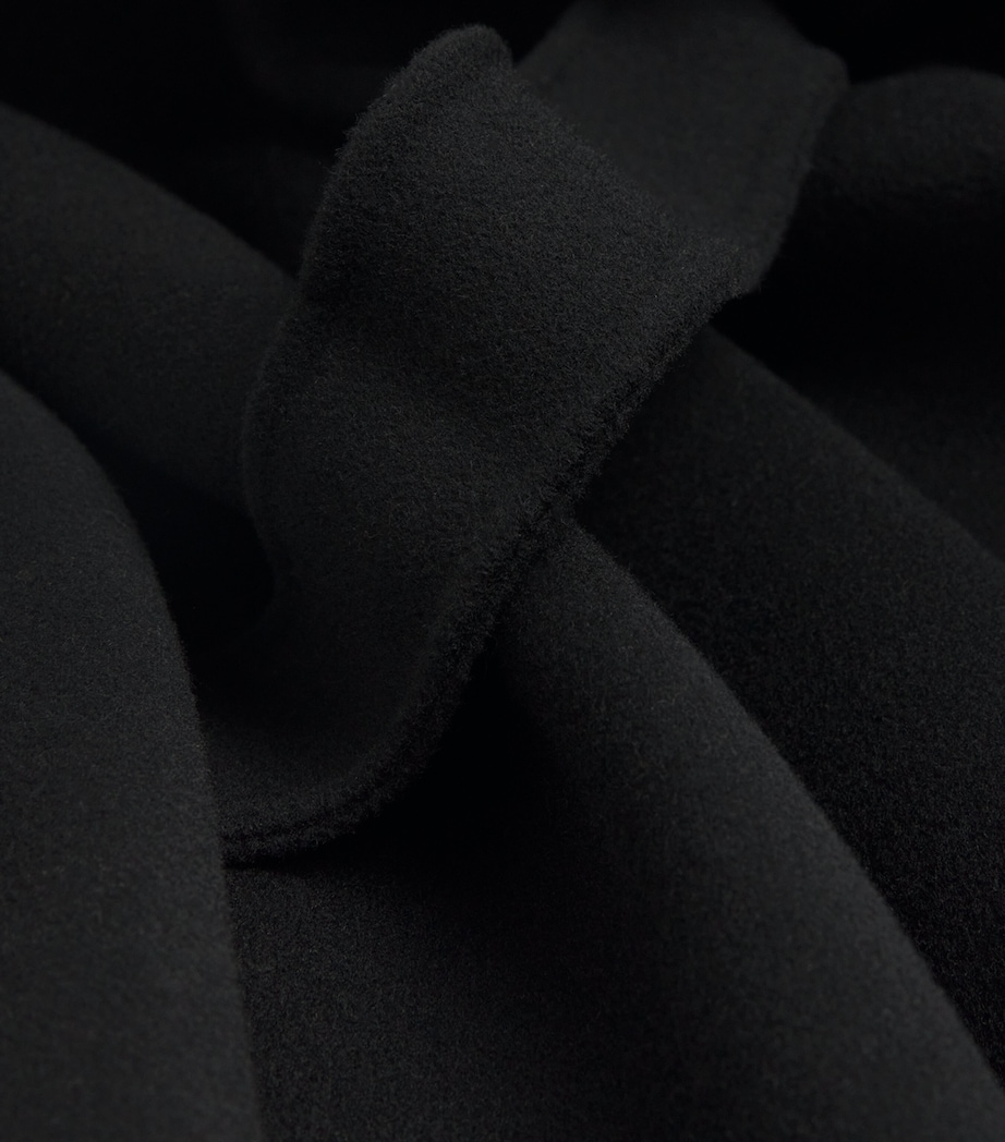 Max Mara Womens Wool Trench Coat Black Image 5
