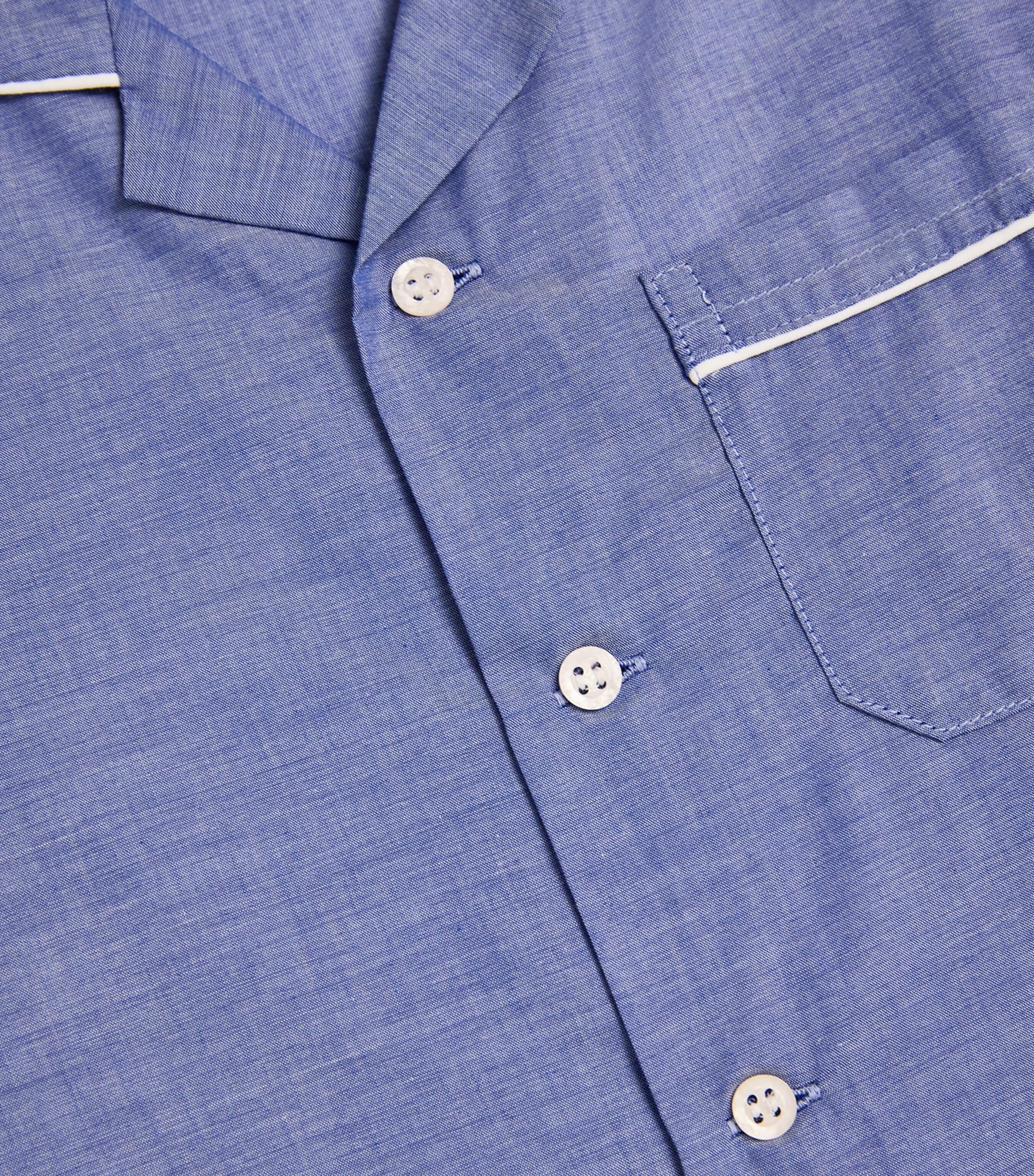 Cotton Amalfi Pyjama Set (13-16 Years) DENIM Image 3