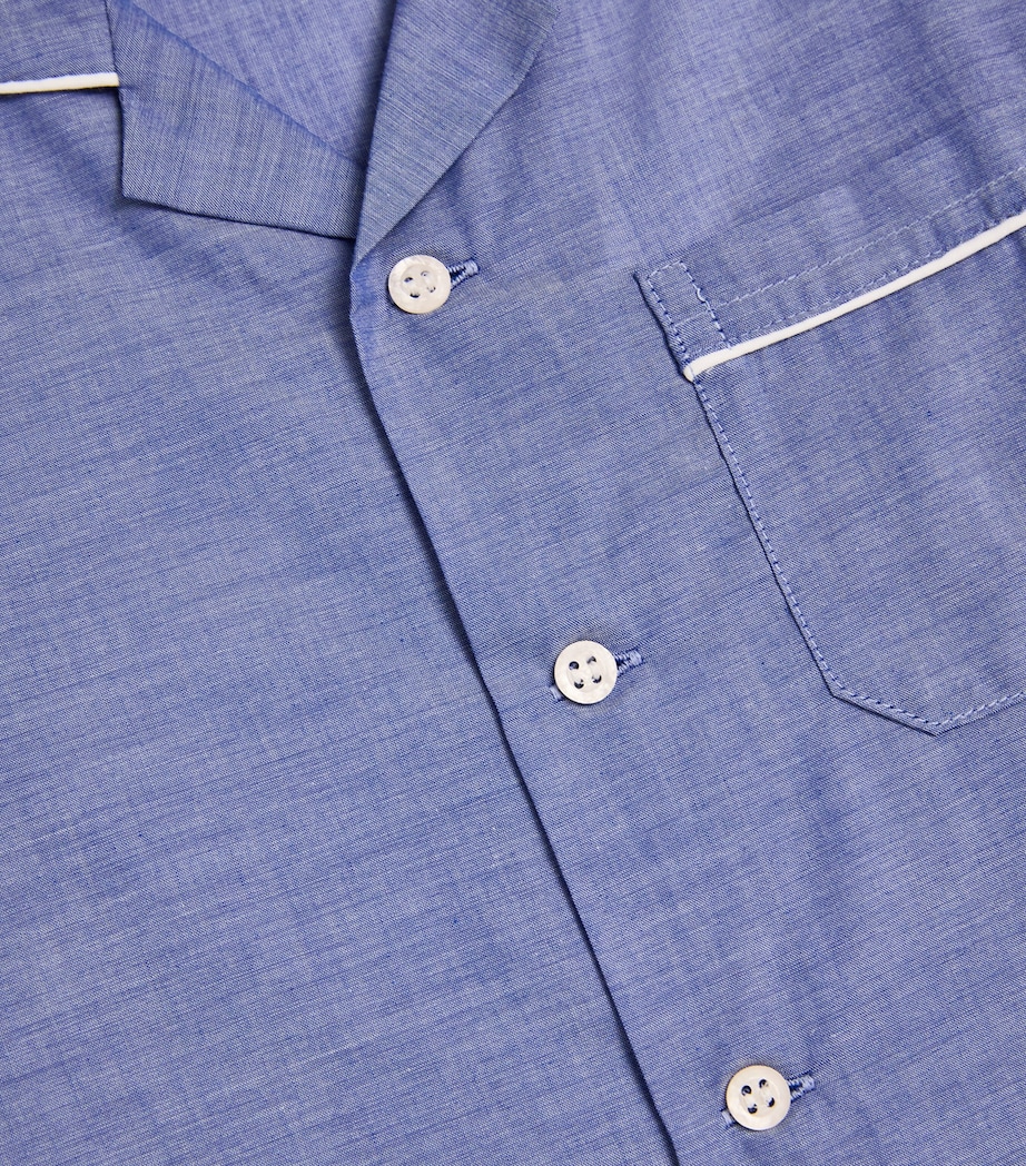 Cotton Amalfi Pyjama Set (13-16 Years) DENIM Image 3