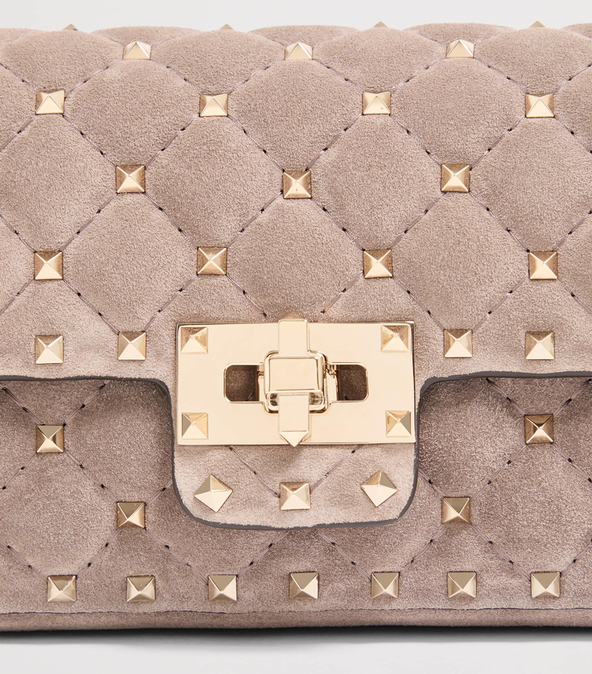 Valentino Garavani Medium Brushed Leather Rockstud Spike Shoulder Bag Image 6