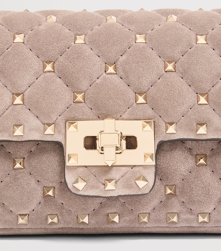 Valentino Garavani Medium Brushed Leather Rockstud Spike Shoulder Bag Image 6