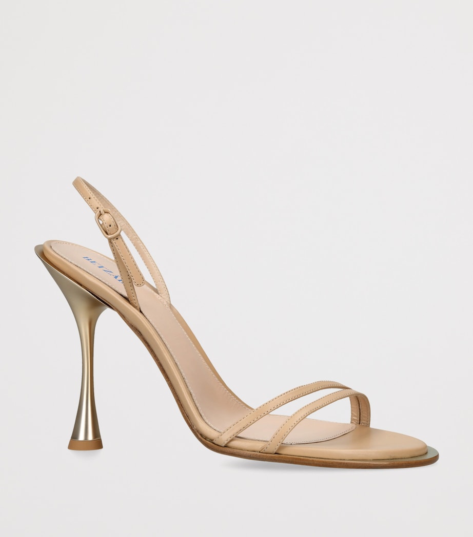 BETZÁBE Leather Bianca Slingback Sandals 100 Blush Image 2