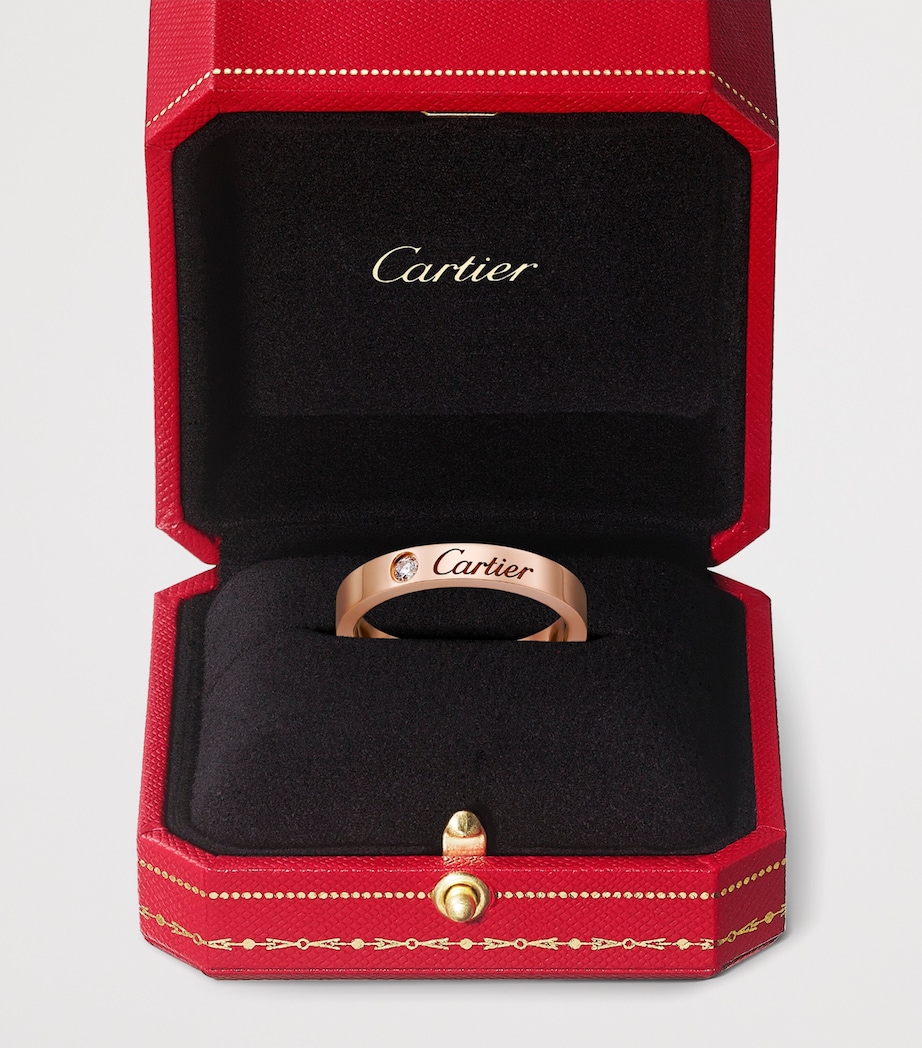 Cartier Rose Gold and Diamond C de Cartier Wedding Band (3mm) Rose Gold Image 5