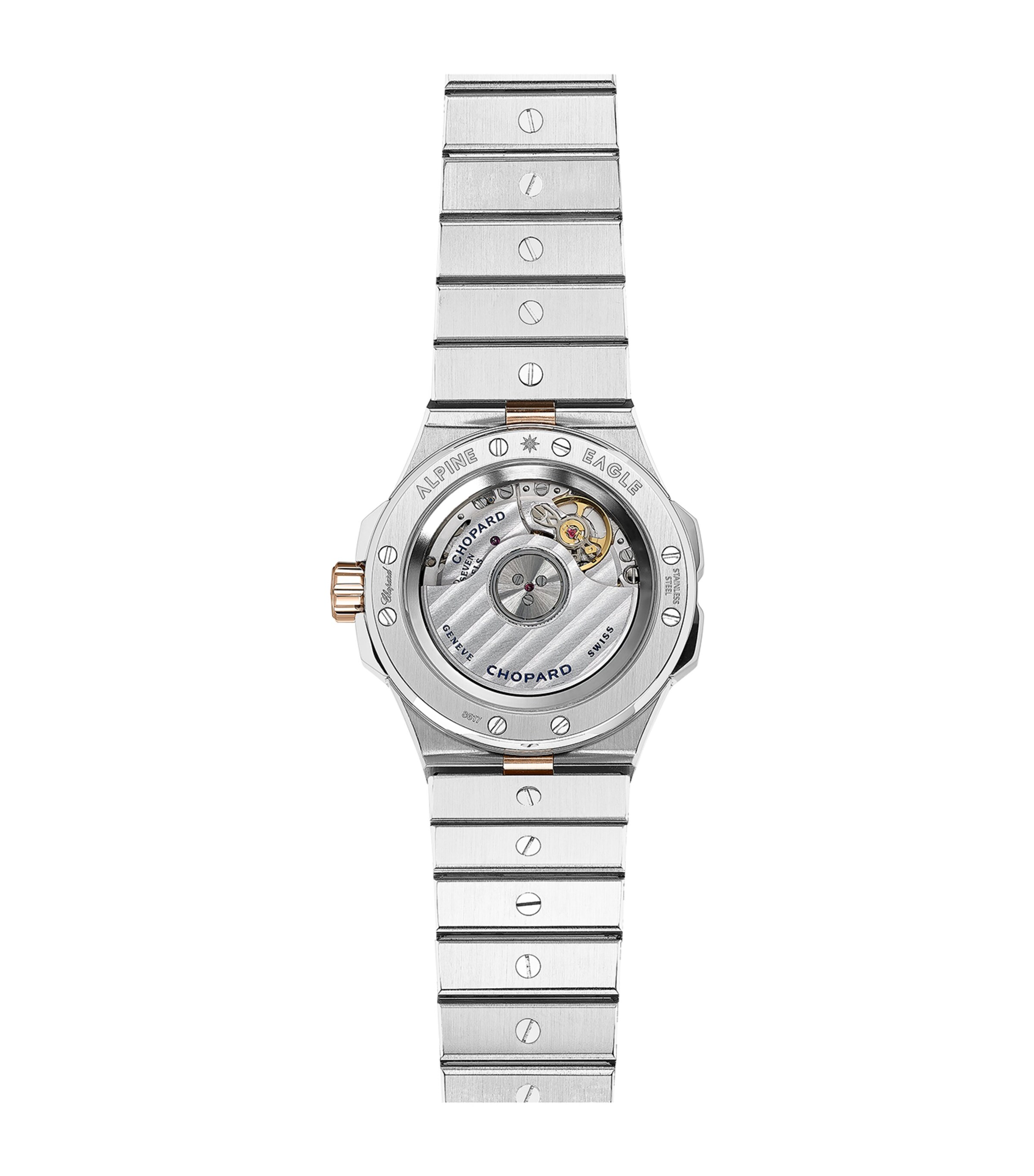 Chopard Rose Gold and Stainless Steel Alpine Eagle Watch 33mm Rose Gold/stainless Image 4