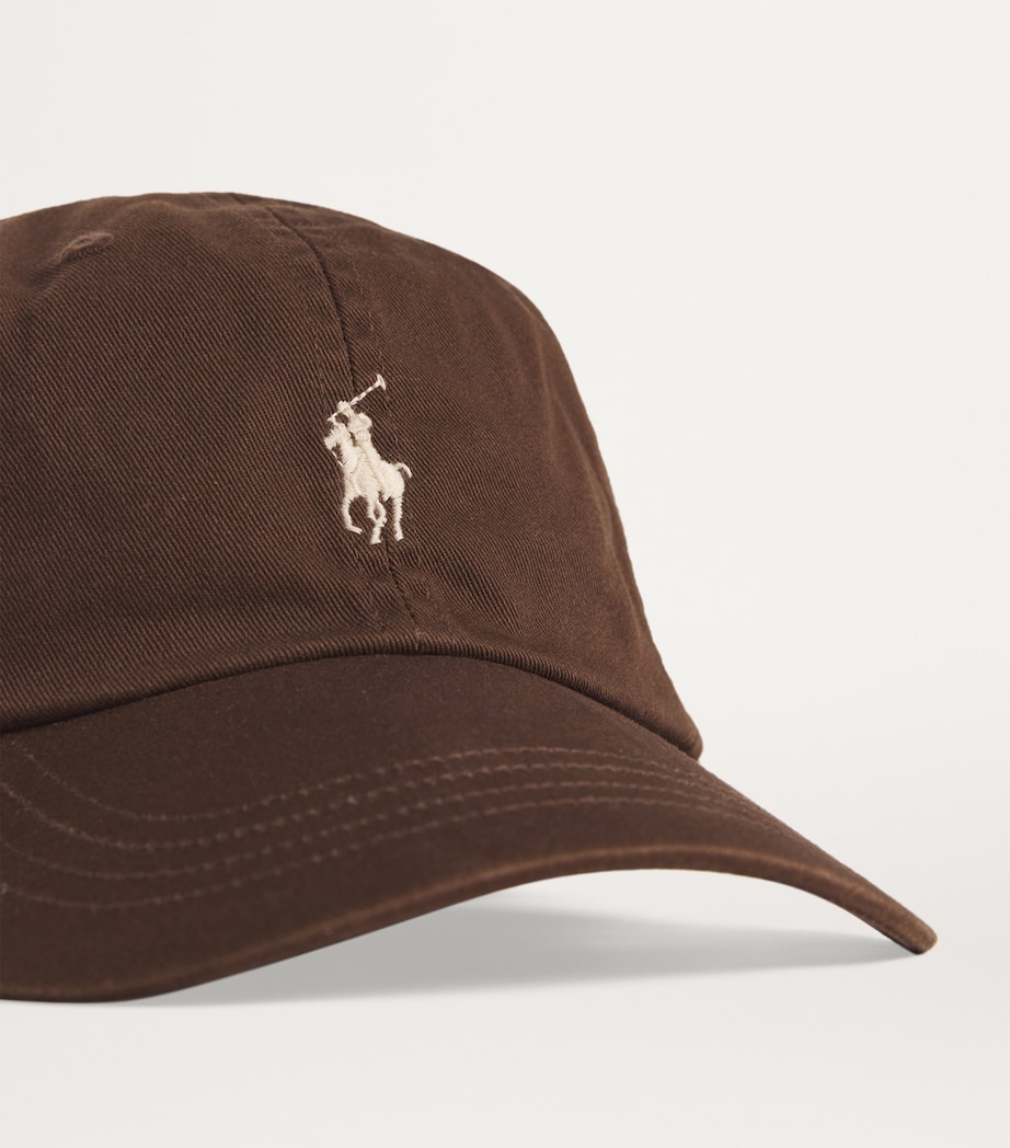Polo Ralph Lauren Cotton Polo Pony Baseball Cap Brown Image 4