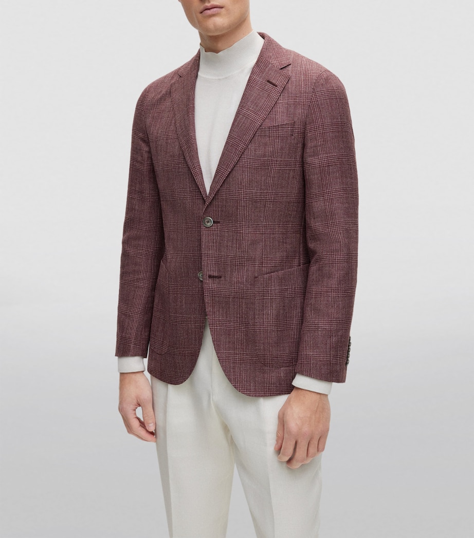 Wool-Silk Check Jacket 601 Image 3