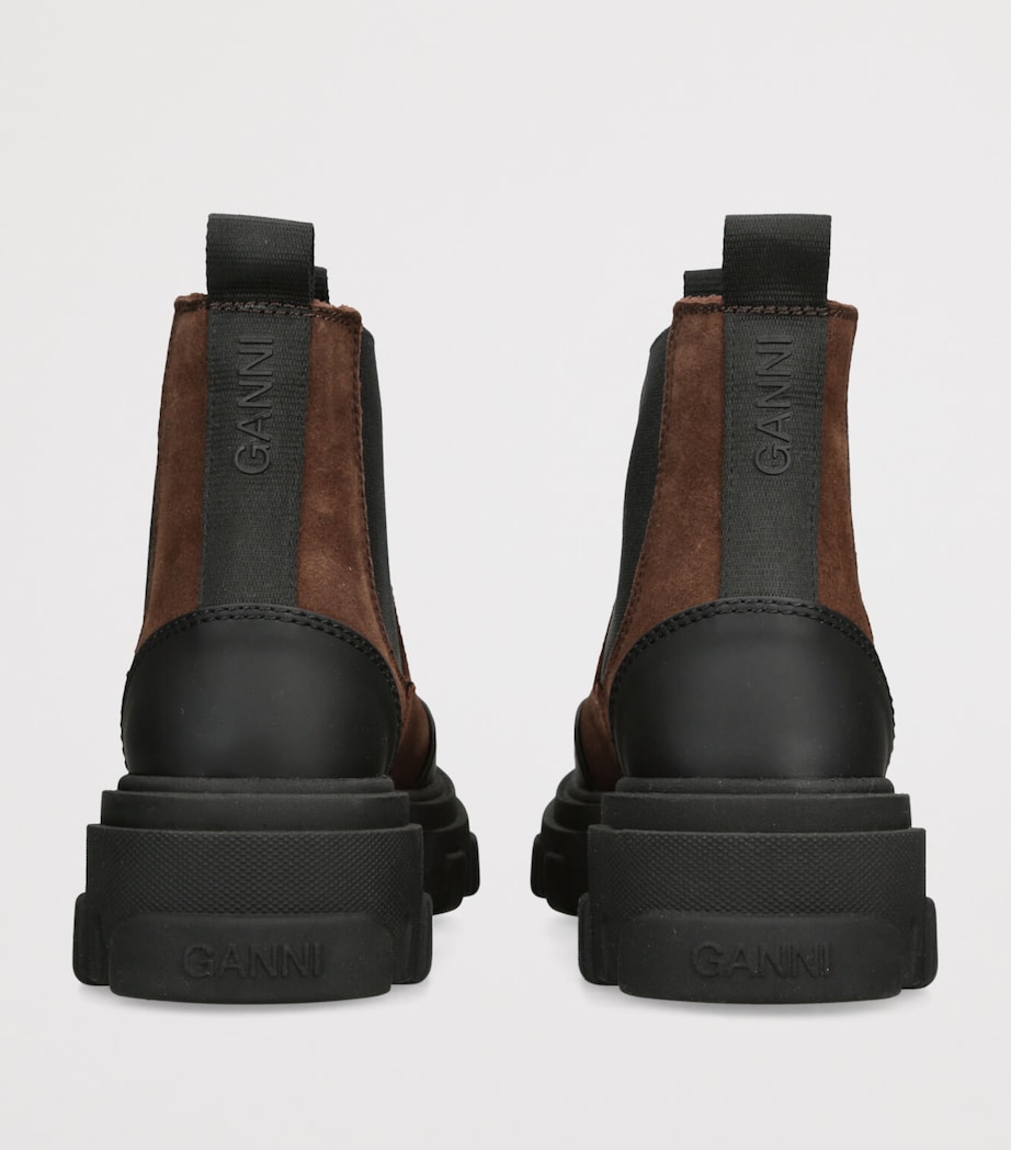 GANNI Pelinova Low Chealsea Boots 40 Brown Image 2
