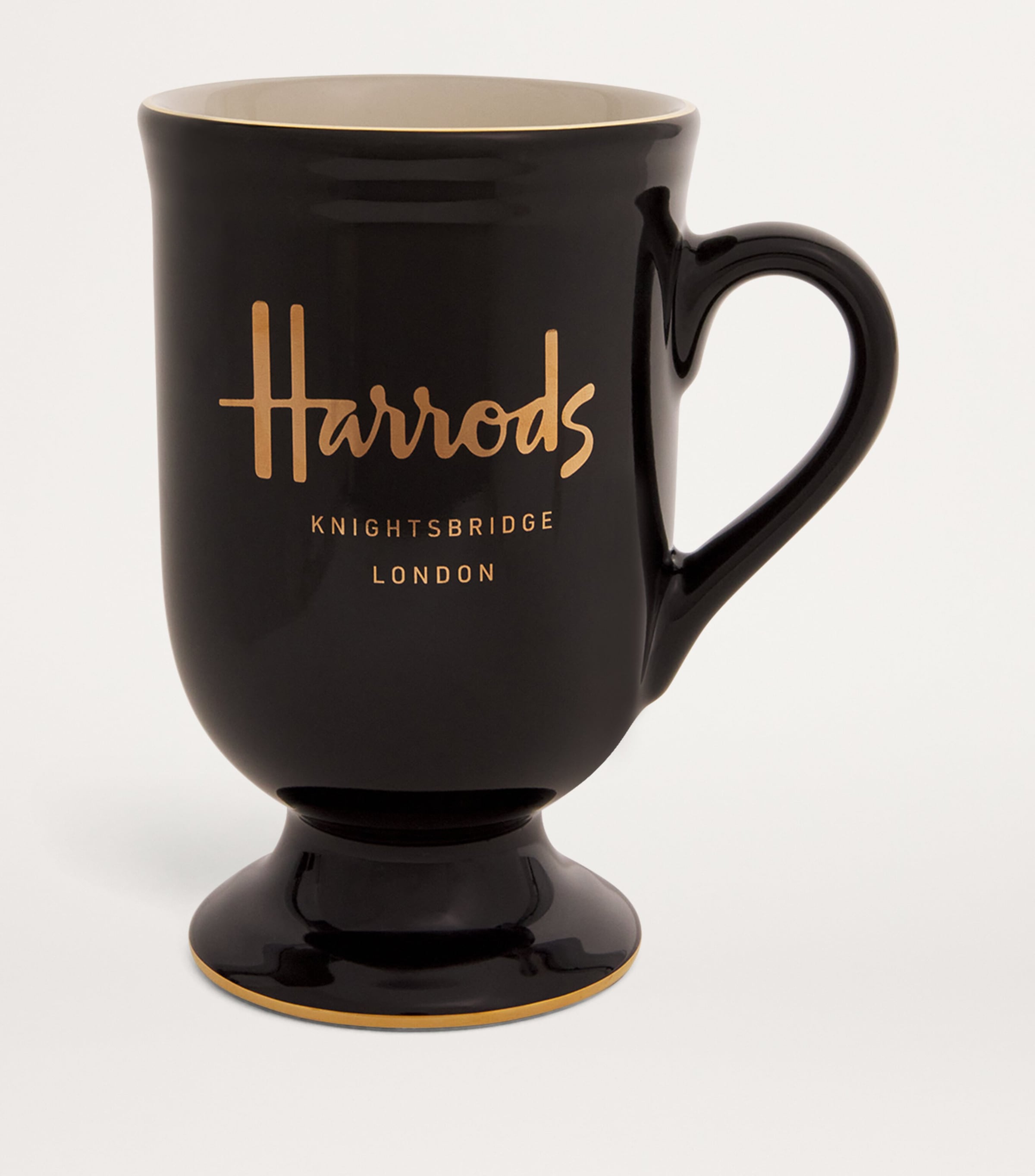 Harrods Pedestal Mug In Black