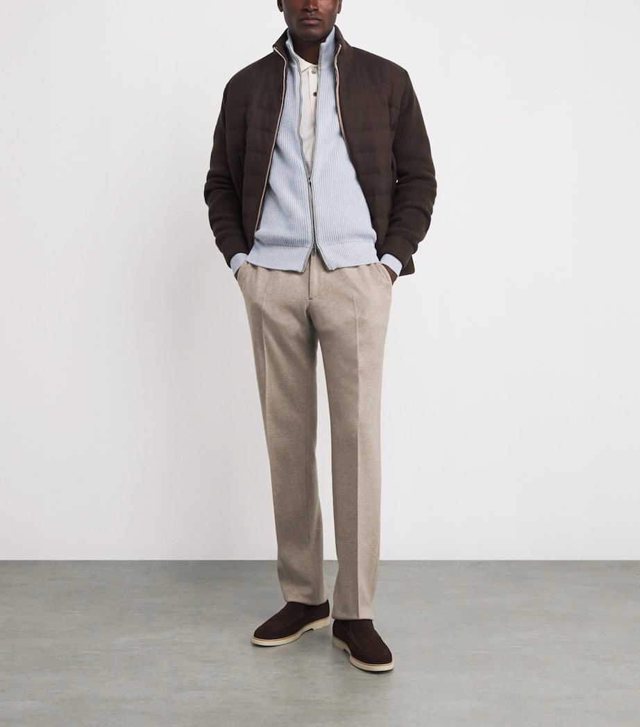 Cashmere Zip-Up Cardigan 3A.13 - SKY Image 2