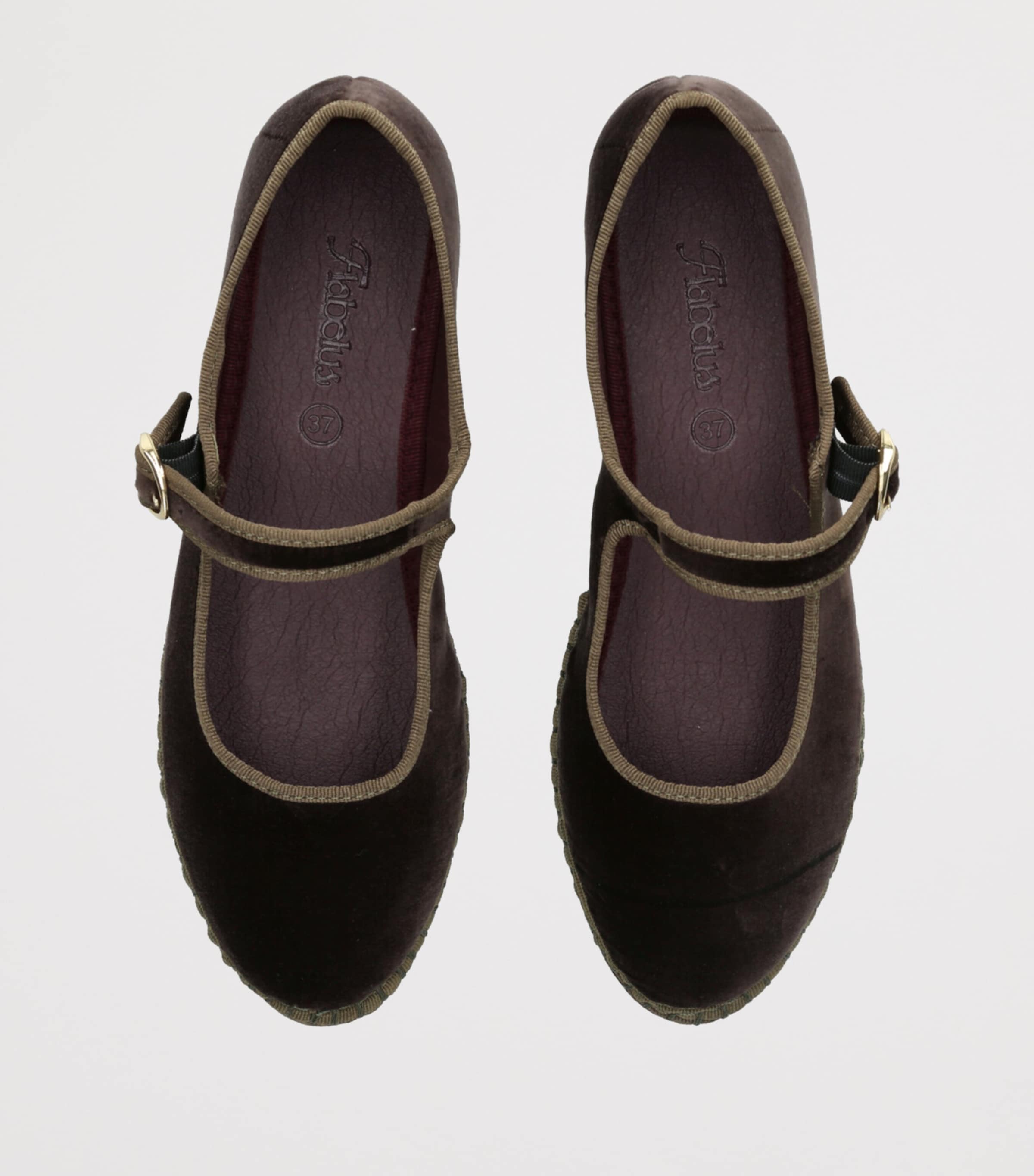 Flabelus Velvet Ulla Mary Janes Dk.brn Com Image 4
