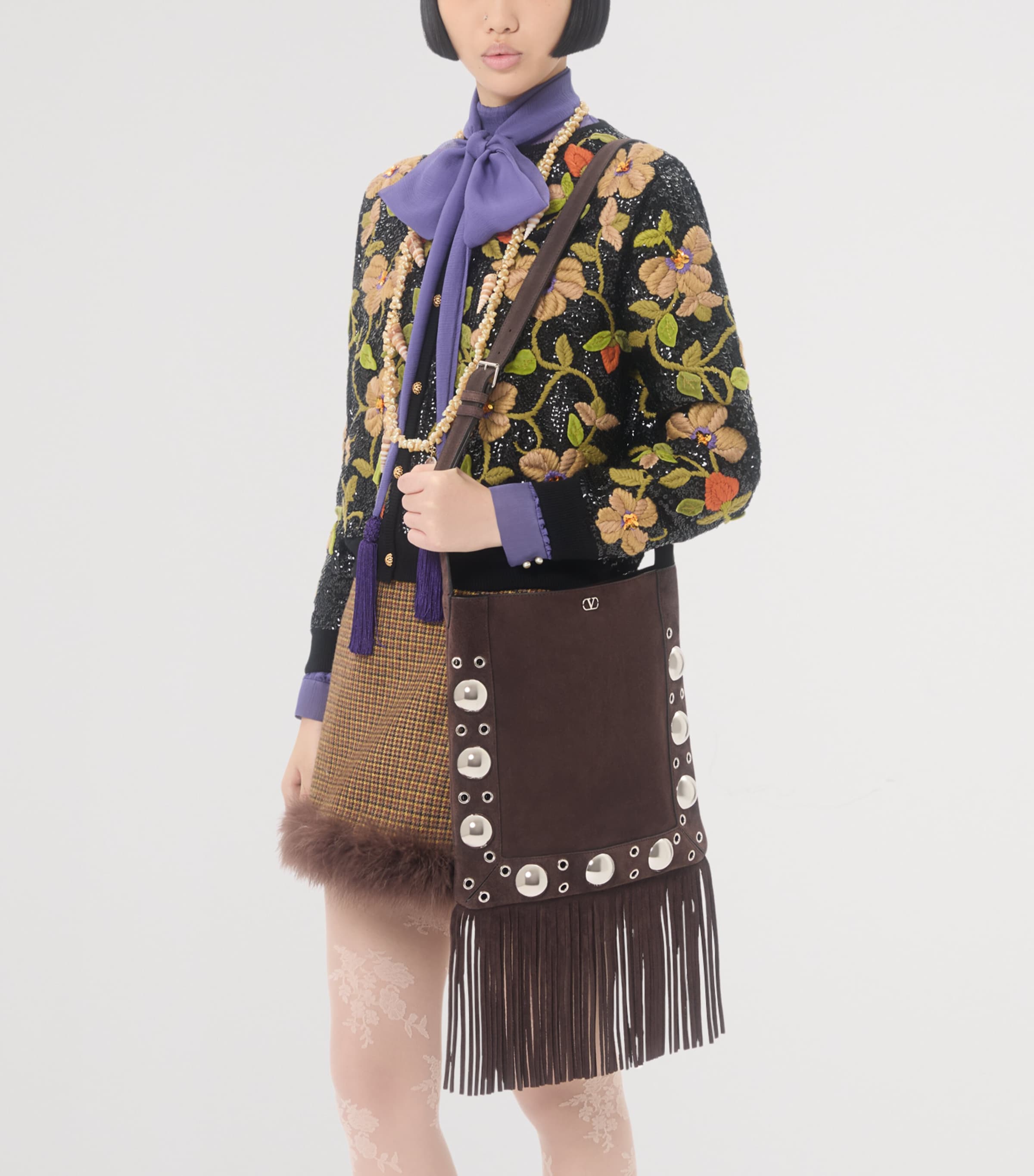 Silk Tie-Neck Shirt AE8 Image 6