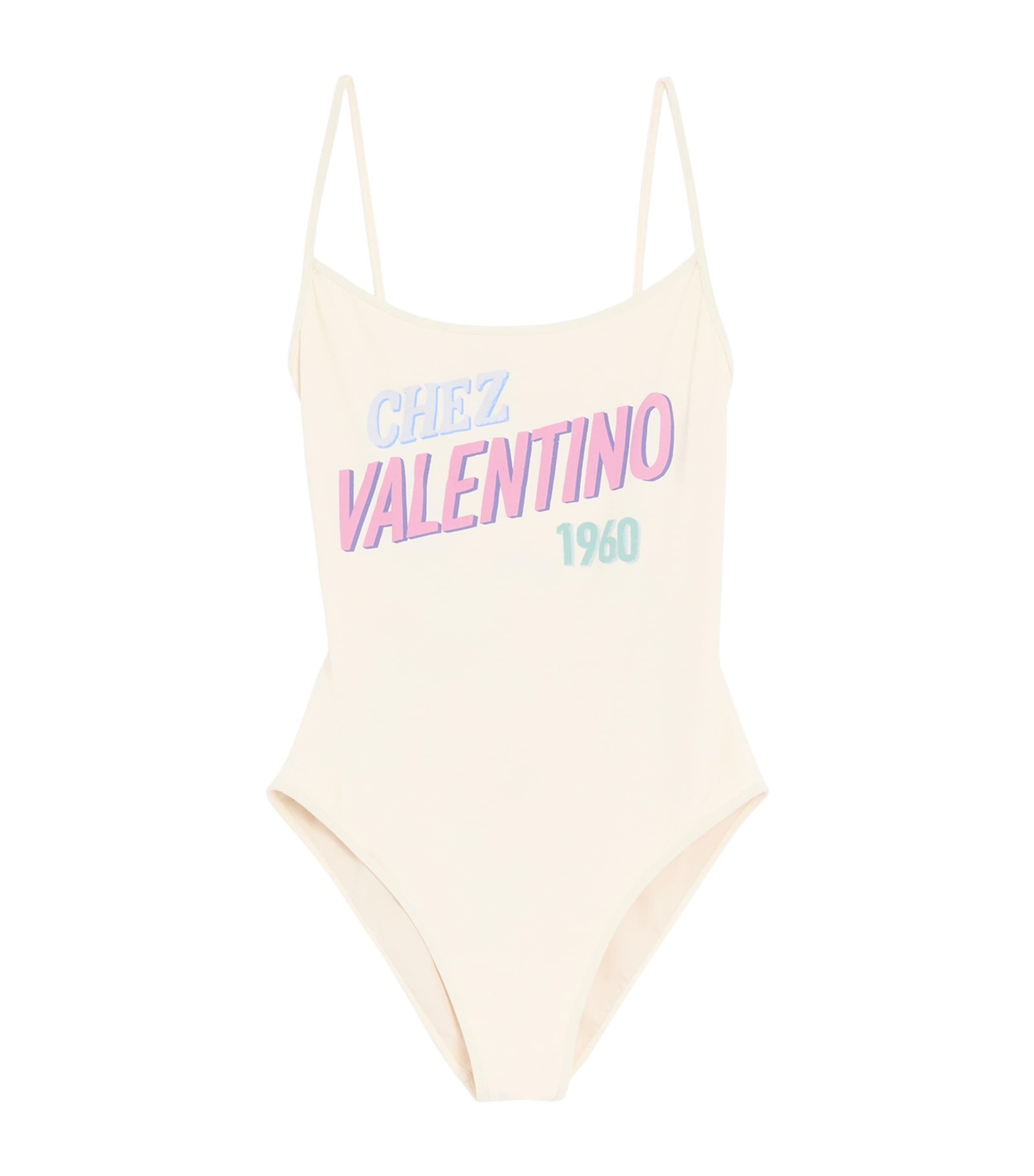 Valentino Womens Logo Swimsuit Image 1