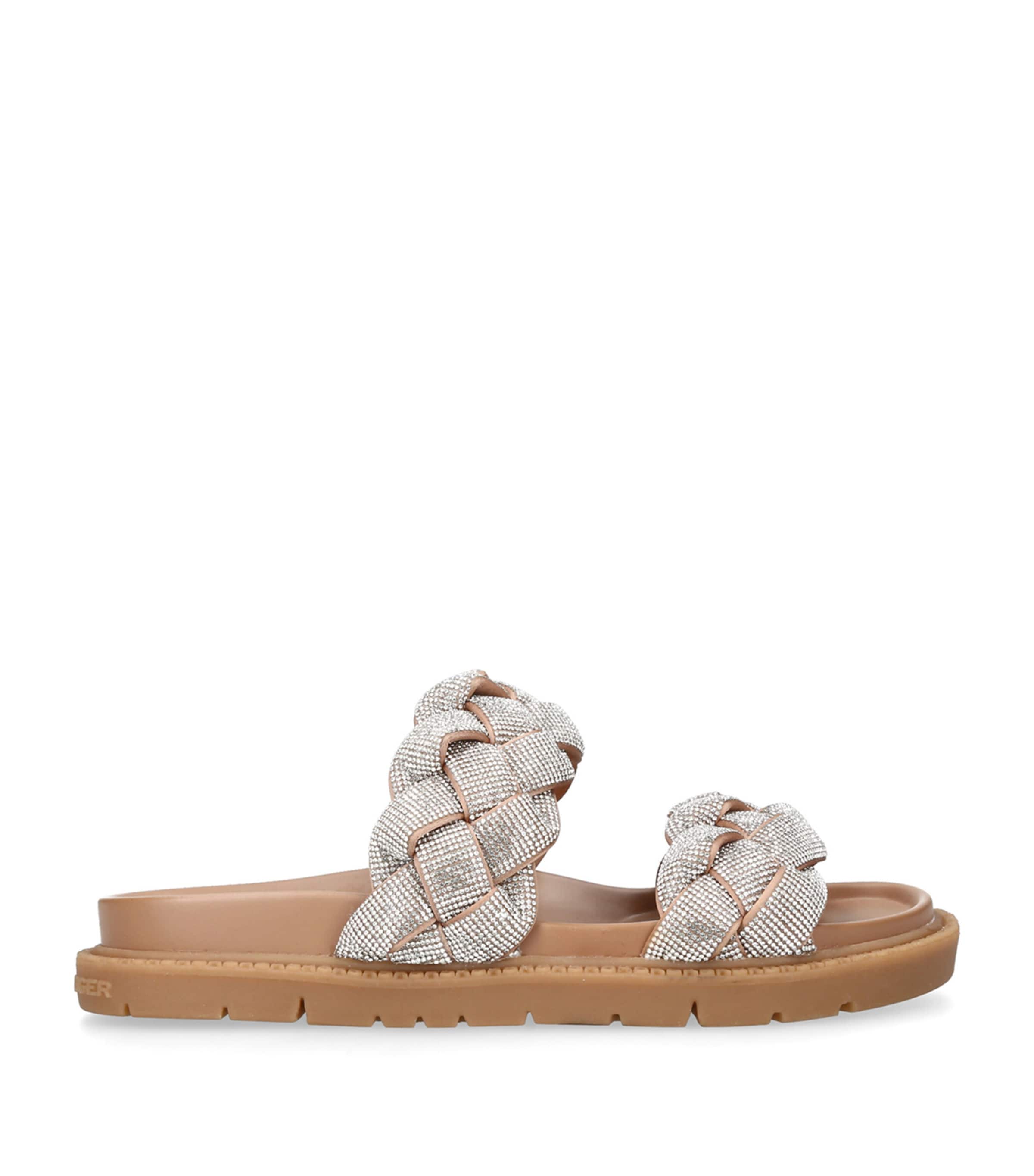 Crystal-Embellished Rath Bling2 Sandals SILVER Image 3