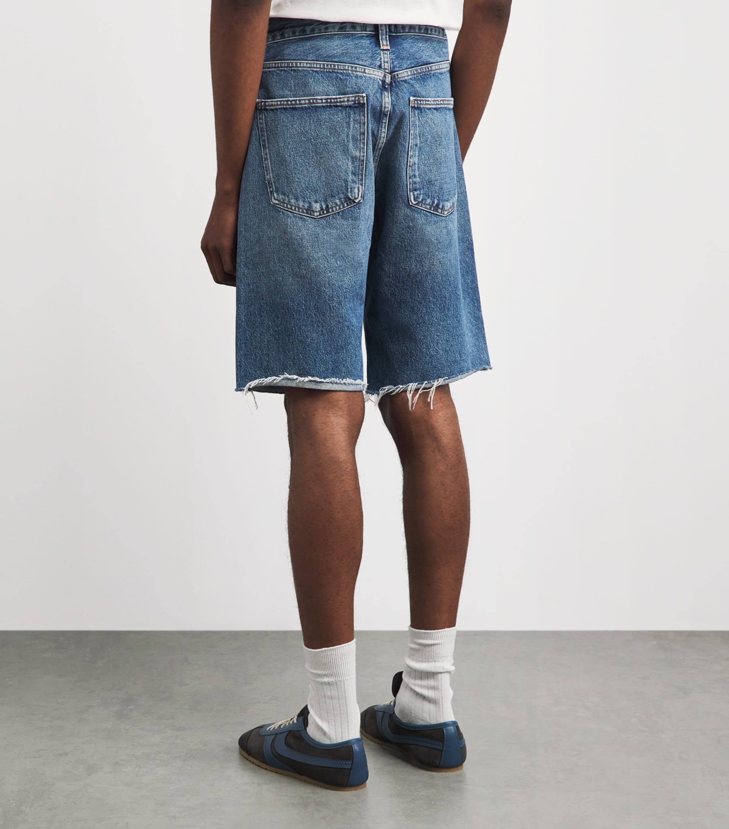 AGOLDE Mens Denim Anson Shorts Guide Worn Md Rang Image 5