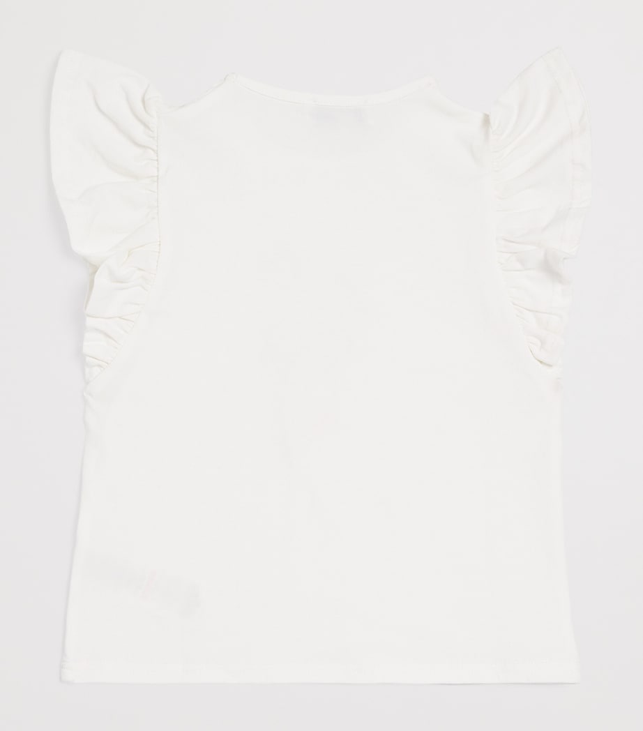 Cotton Embroidered T-Shirt (2-12 Years) 13NACRE Image 2