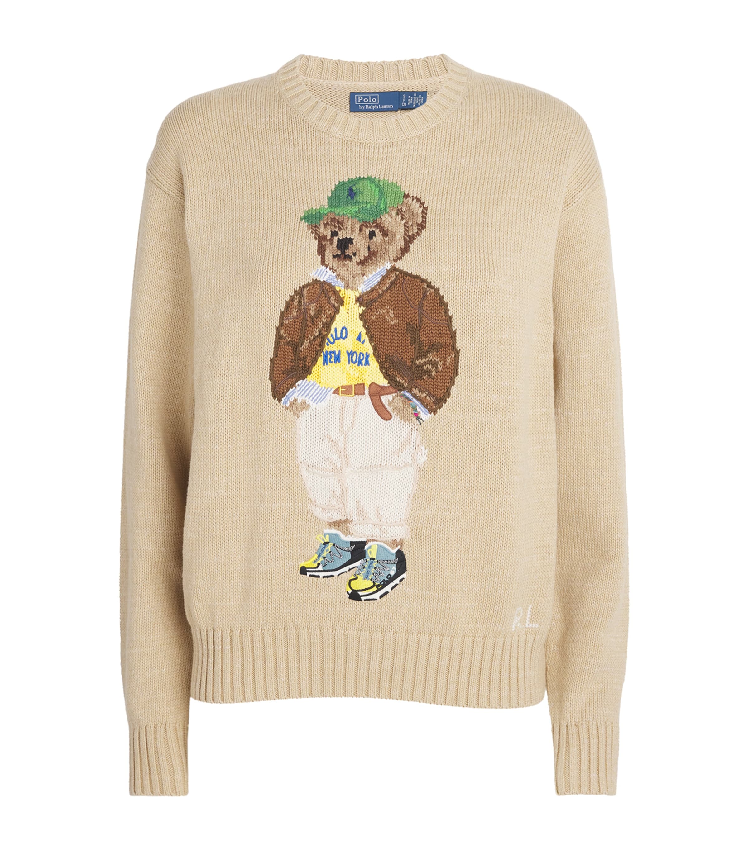 Polo Ralph Lauren Cotton Polo Bear Sweater | Women Clothing | Knitwear | Jumpers | Designers | Polo Ralph Lauren