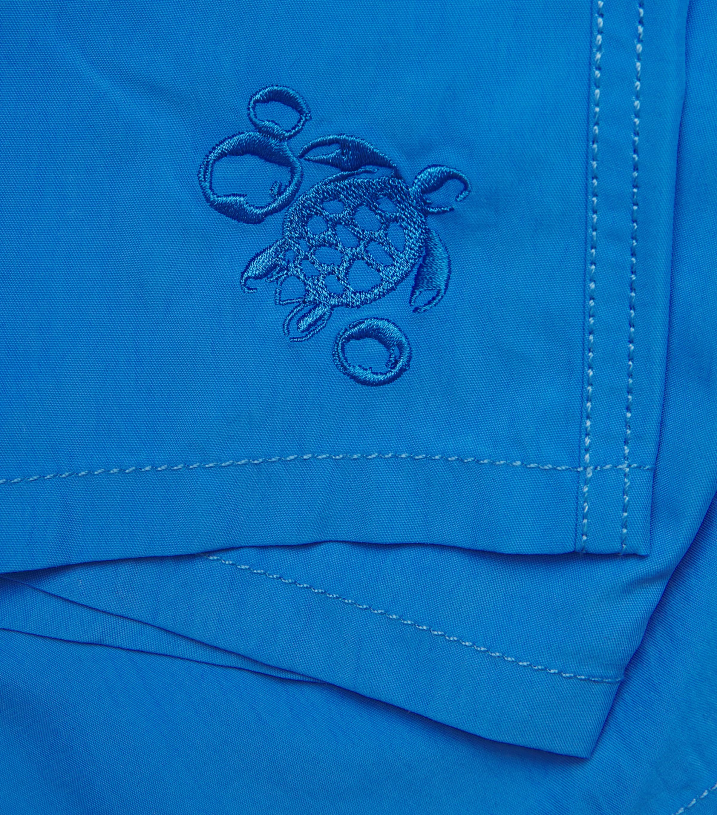 Vilebrequin Mens Turtle Embroidered Moorea Swim Shorts Faience Image 5