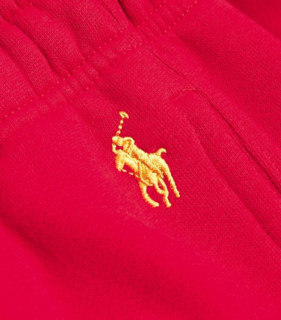 Polo Ralph Lauren Womens Cotton-Blend Polo Pony Sweatpants Red Image 5