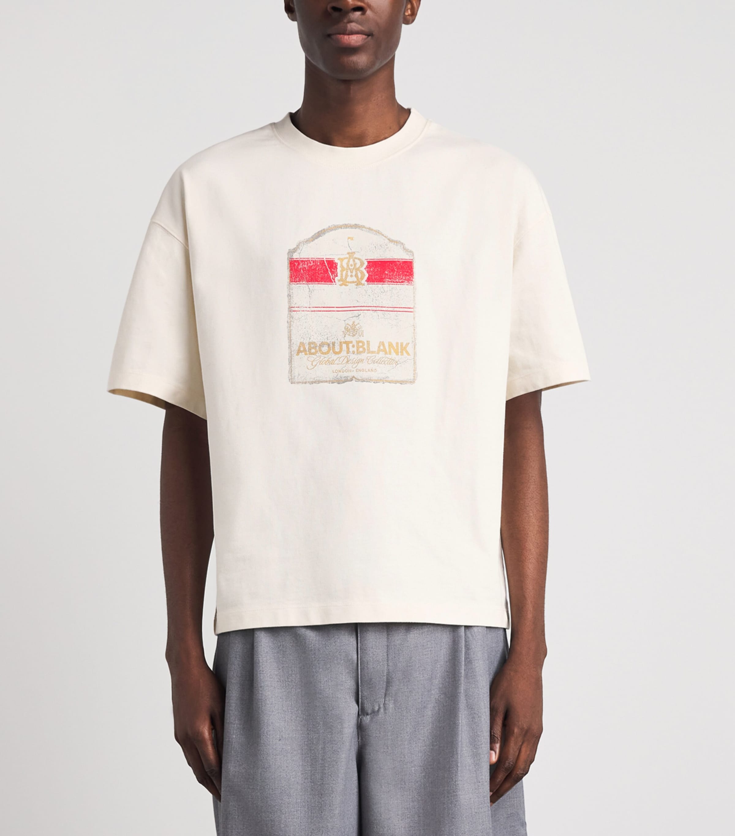 about:blank Mens Cotton Bottle T-Shirt Oat Image 3