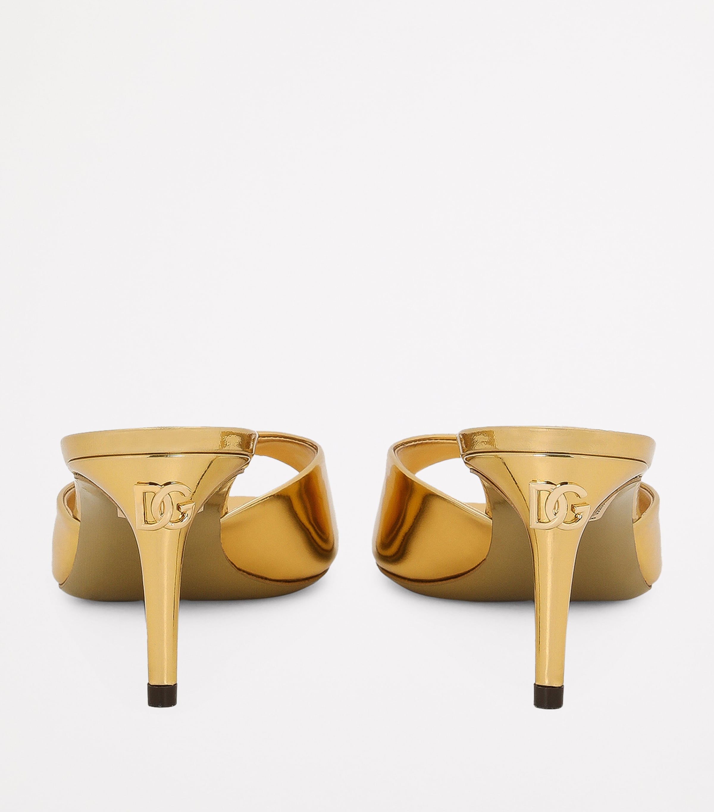 Patent Leather Mules 60 89869-LIGHT GOLD Image 3