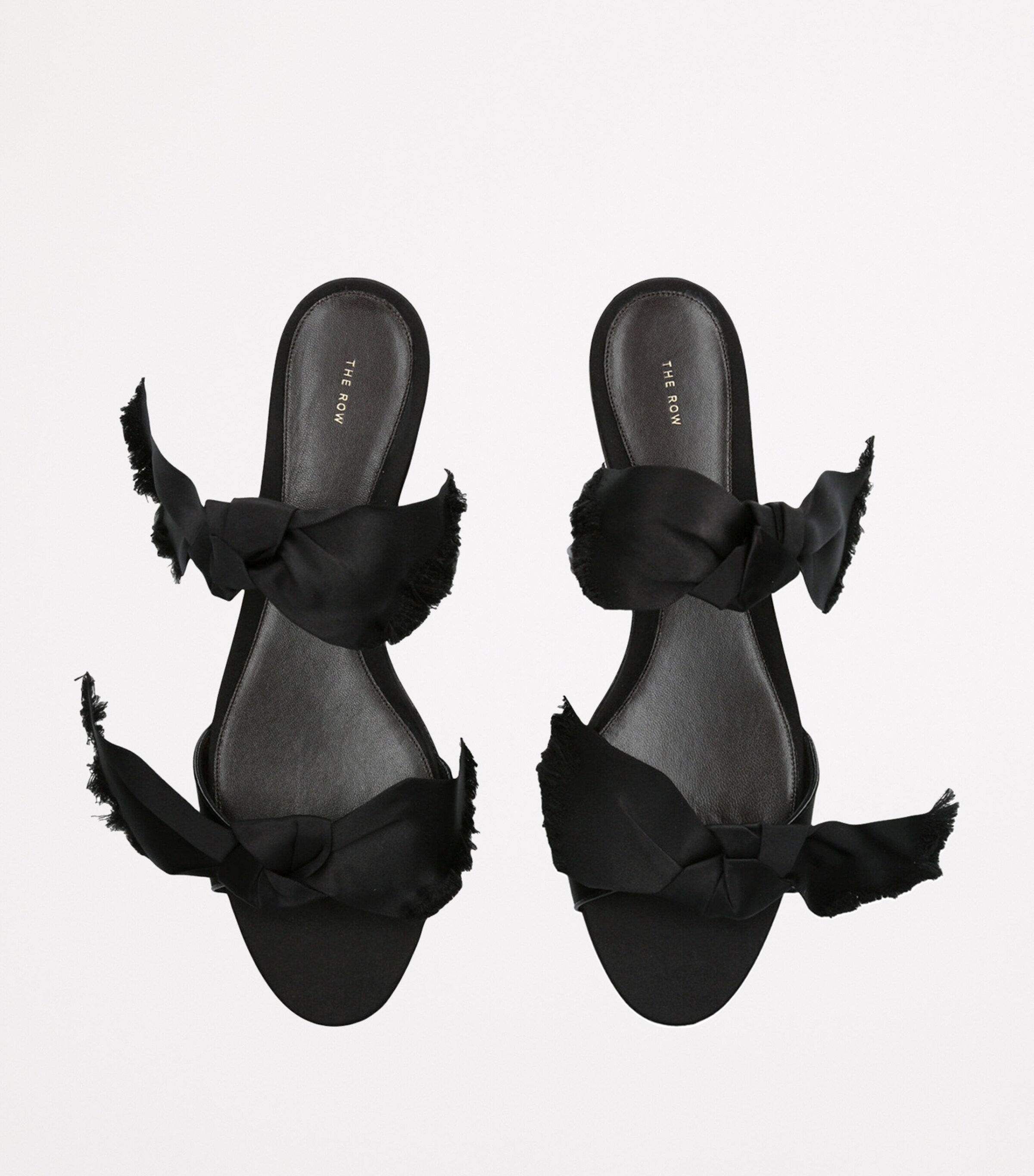 Voluptas Satin Slides BLACK Image 4