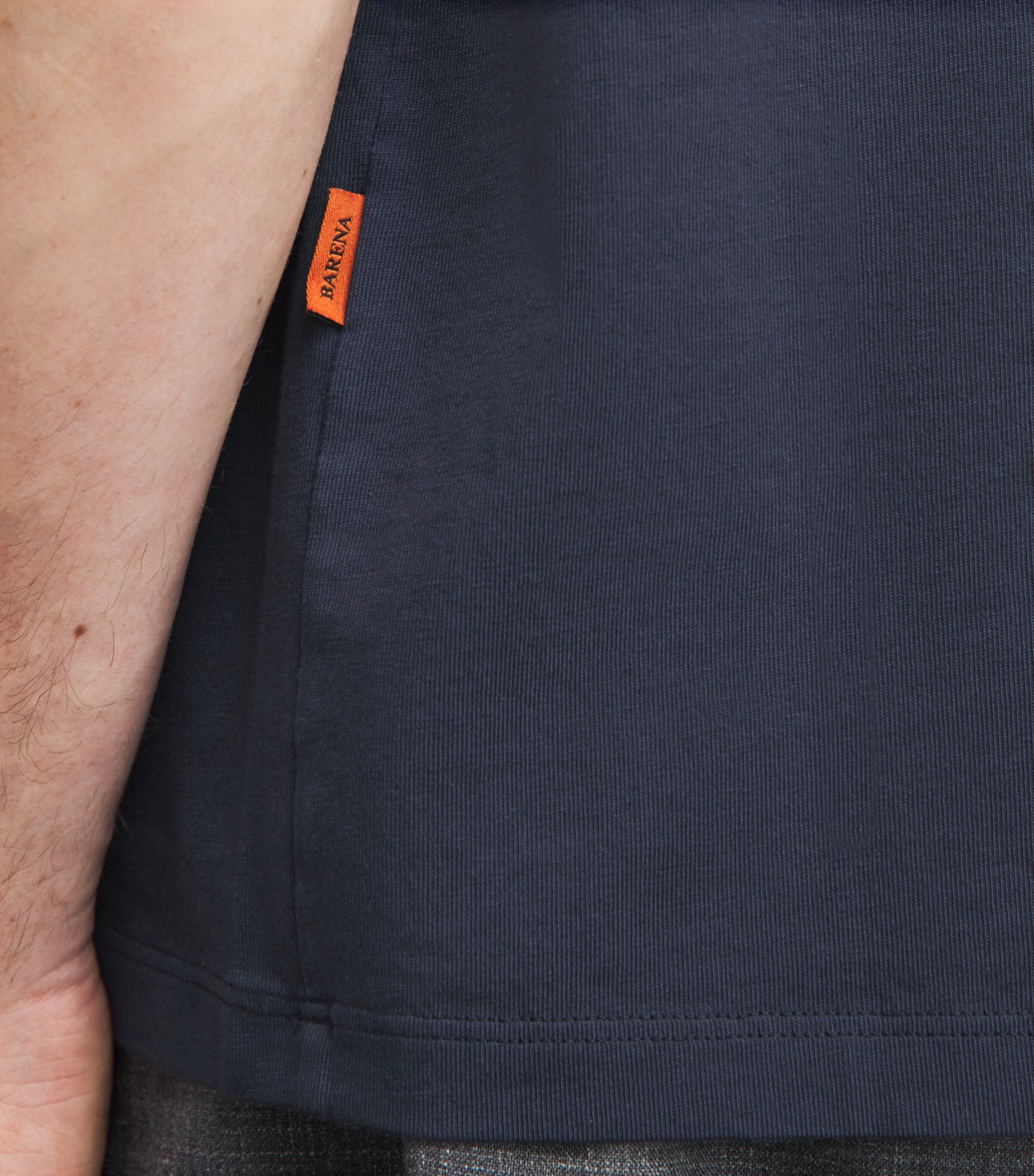 Barena Mens Cotton T-Shirt Navy Image 3