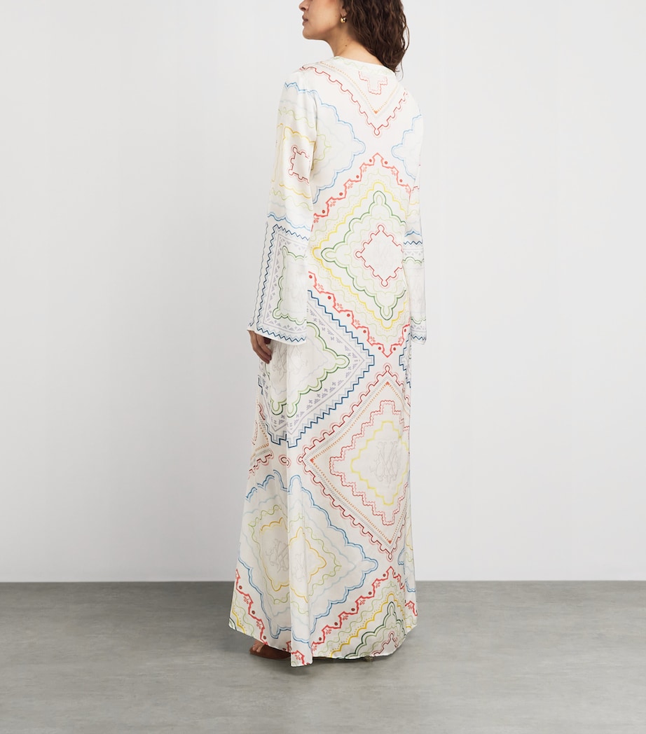 Mary Katrantzou Womens Collins Maxi Kaftan Blanchetto Image 4