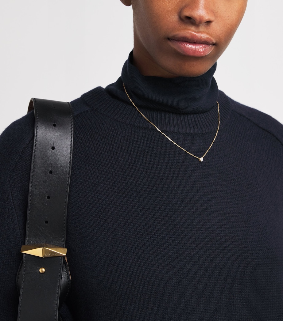 Cashmere Boyfriend Sweater NAVY Image 6
