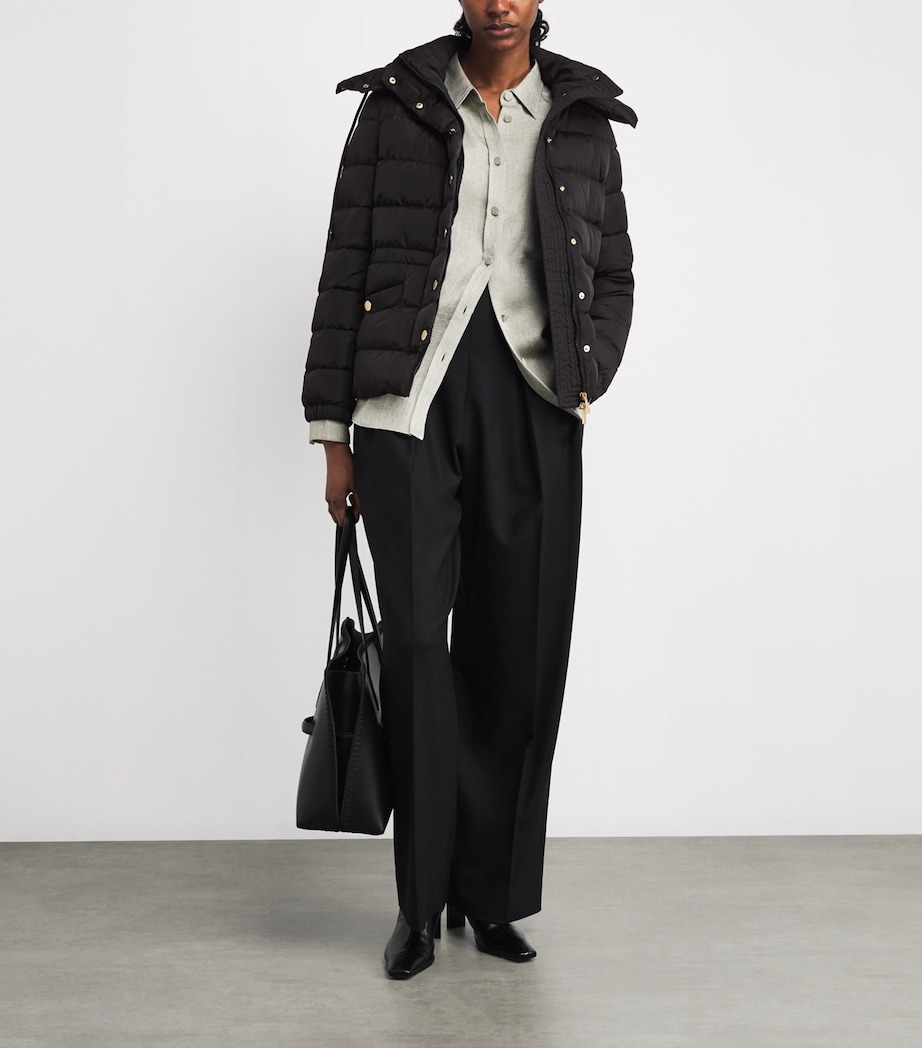 Down Water-Repellent Puffer Jacket BLACK Image 2