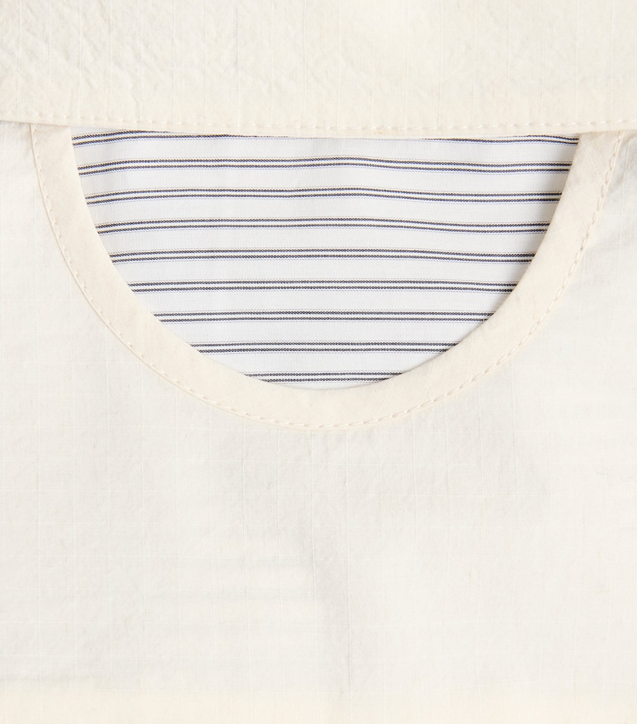 Craig Green Mens Cotton Reversible Shirt Ecru/ Double Stripe Image 6