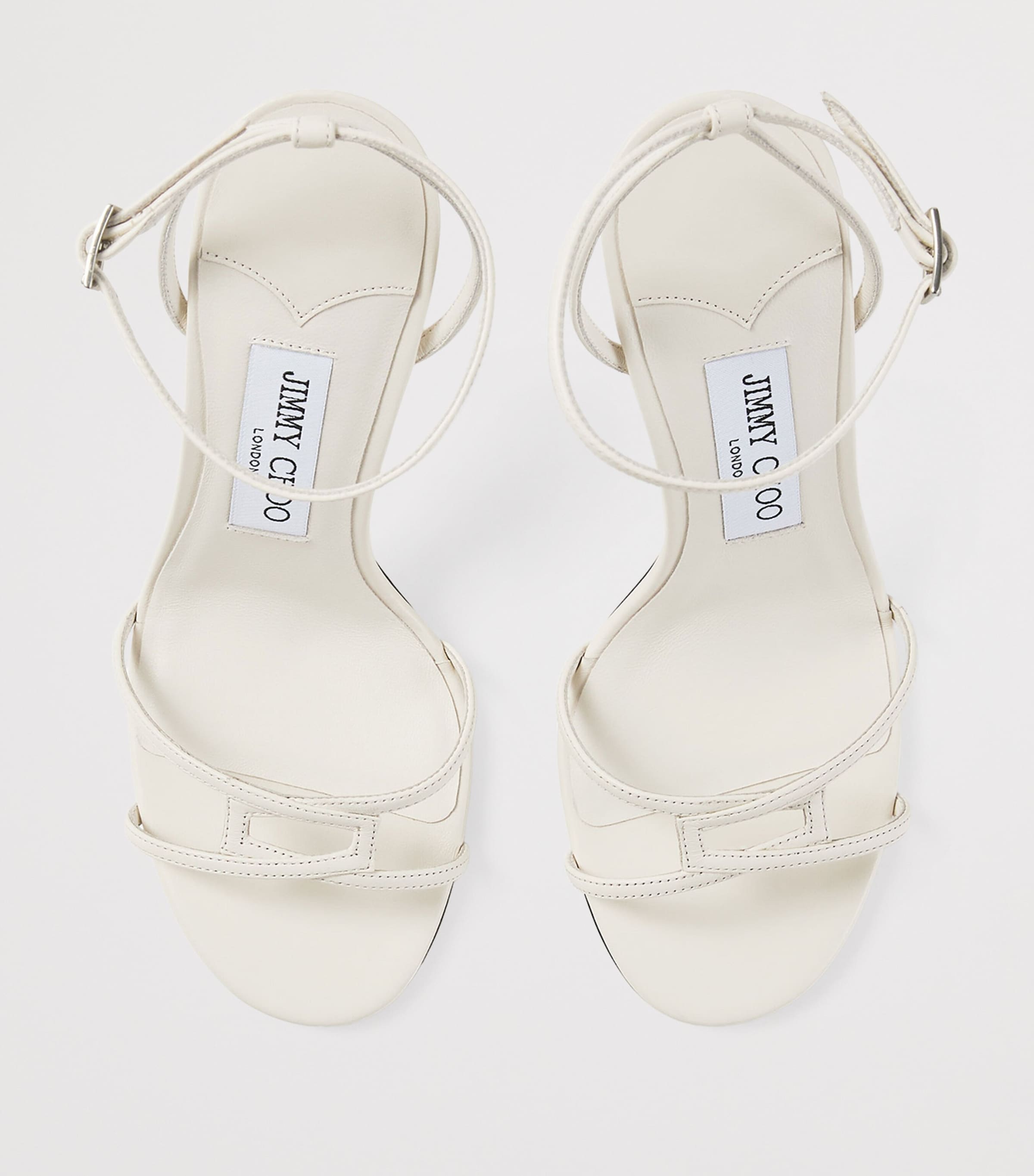 Leo 1998 110 Leather Heeled Sandals LATTE Image 3