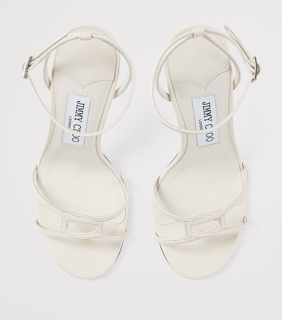 Leo 1998 110 Leather Heeled Sandals LATTE Image 3