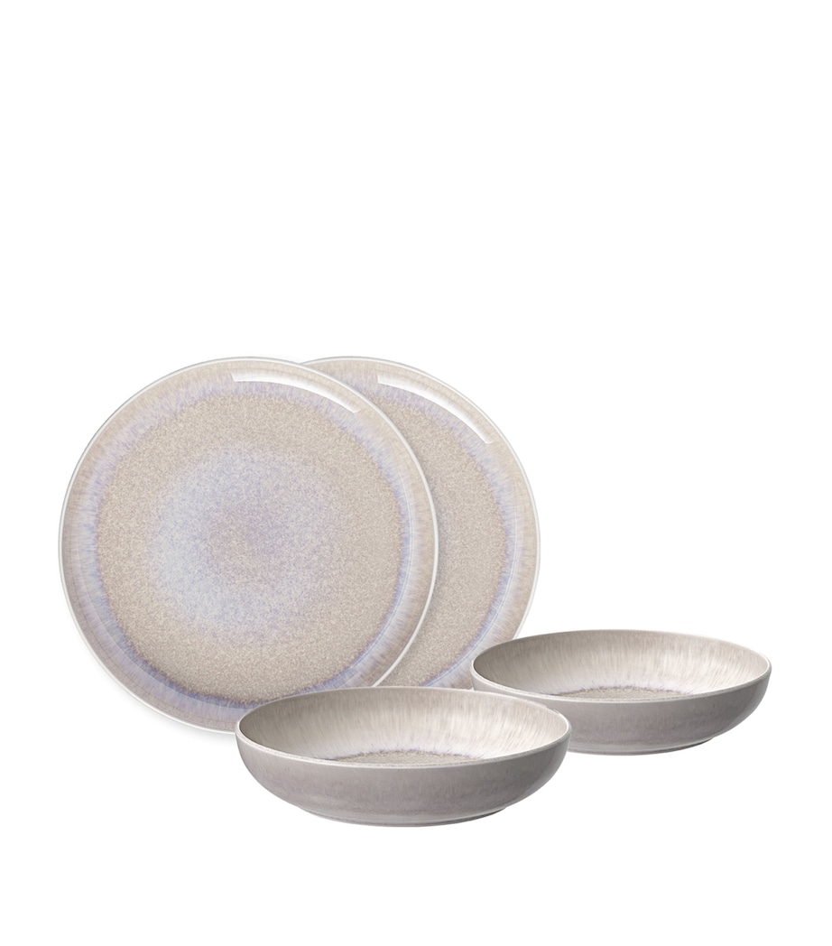 Porcelain Perlemor Dinner Set BEIGE Image 1