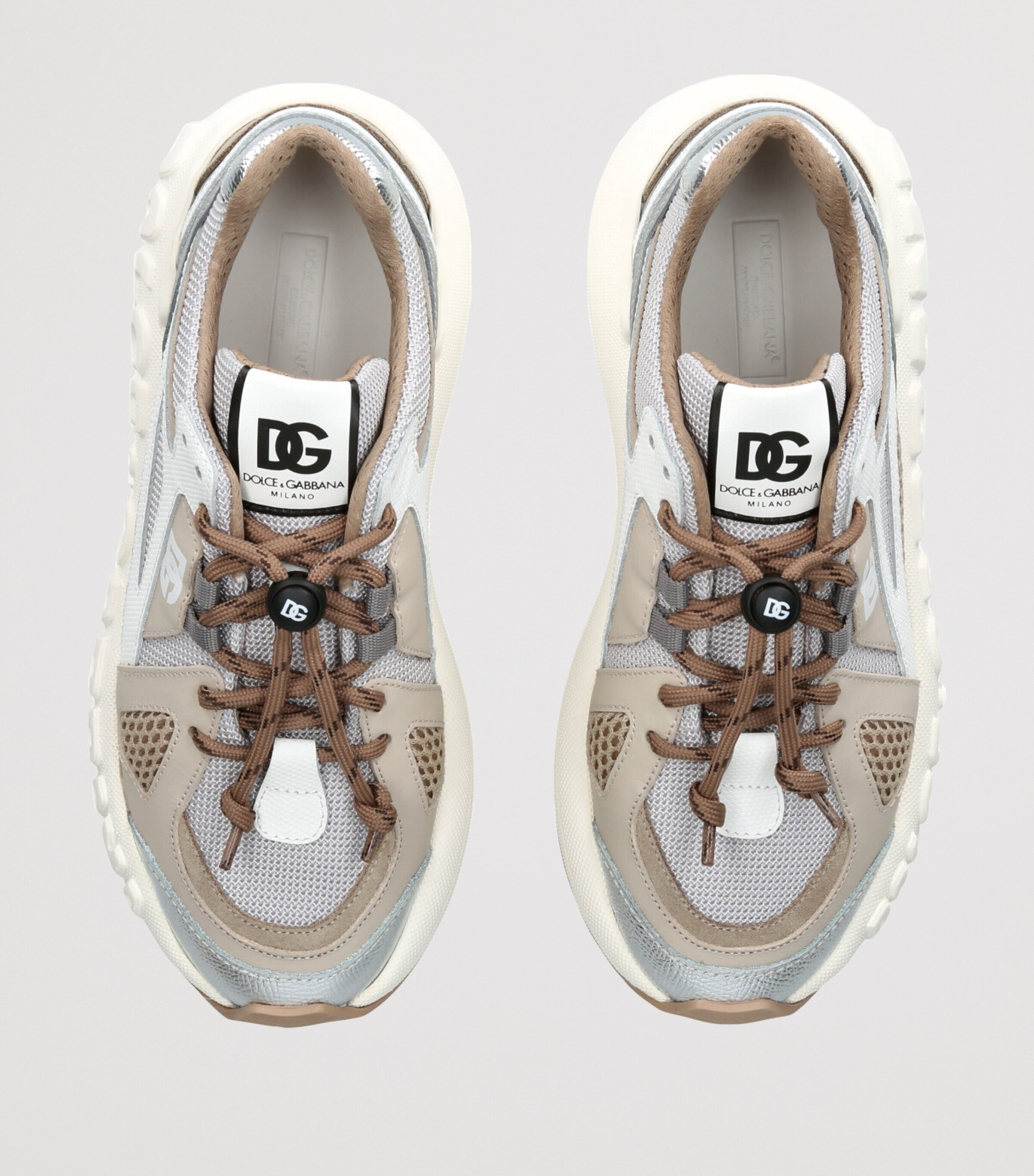 Mesh Drawstring Sneakers WHITE/OTH Image 4