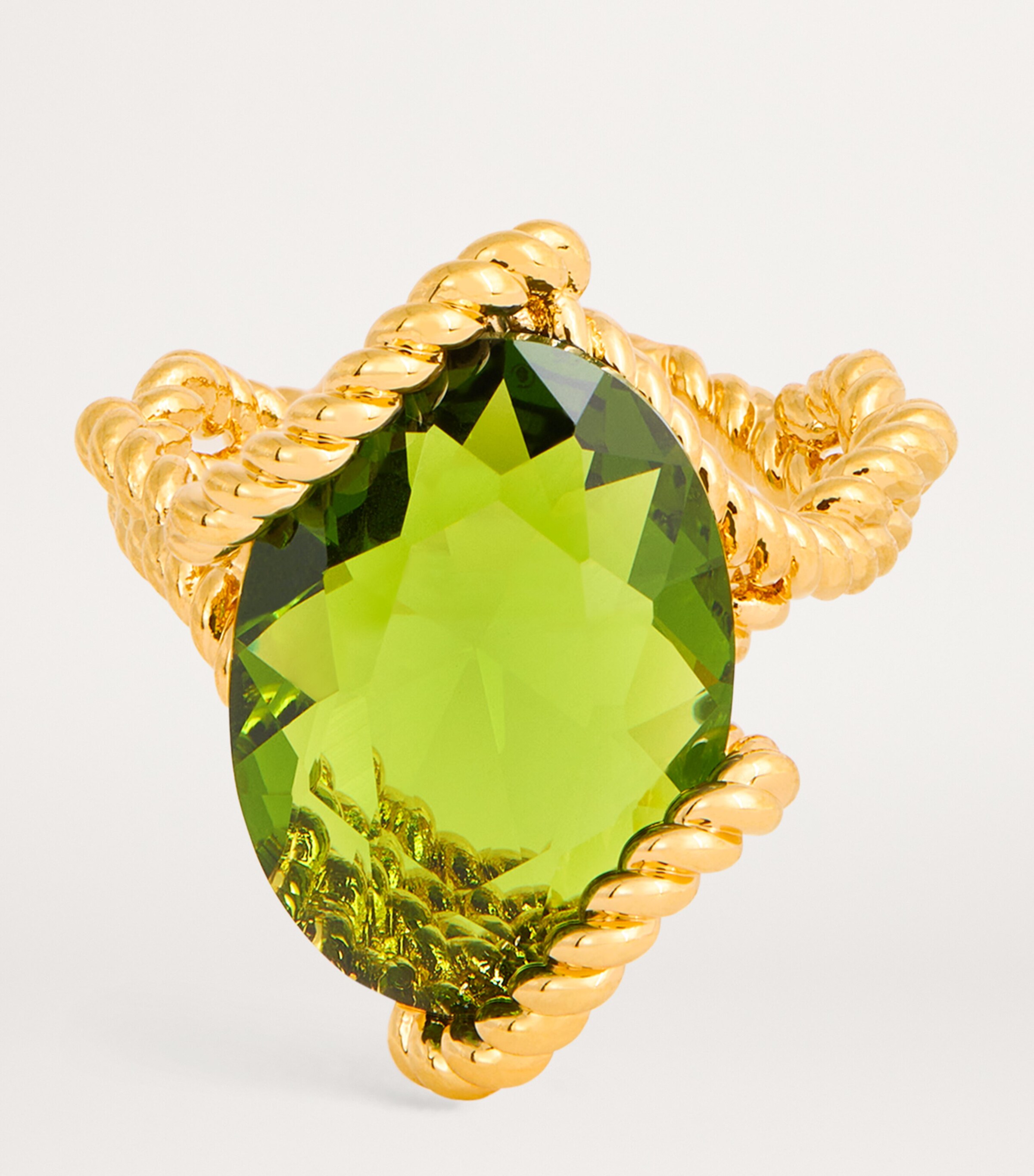 Zimmermann Yellow Gold-Plated Bloom Oval Ring Gold/emerald Image 4